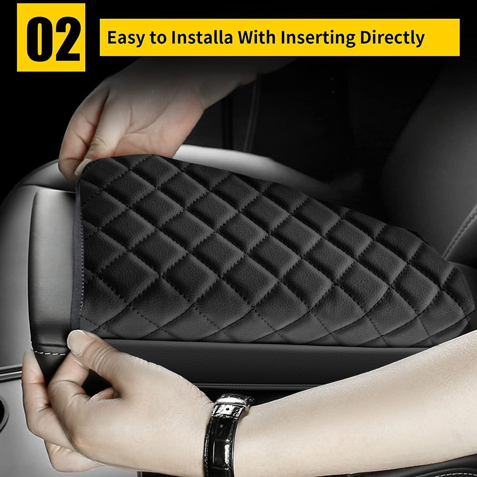 Aomsazto Heightening Armrest Pad For 2014-2019 Toyota Corolla