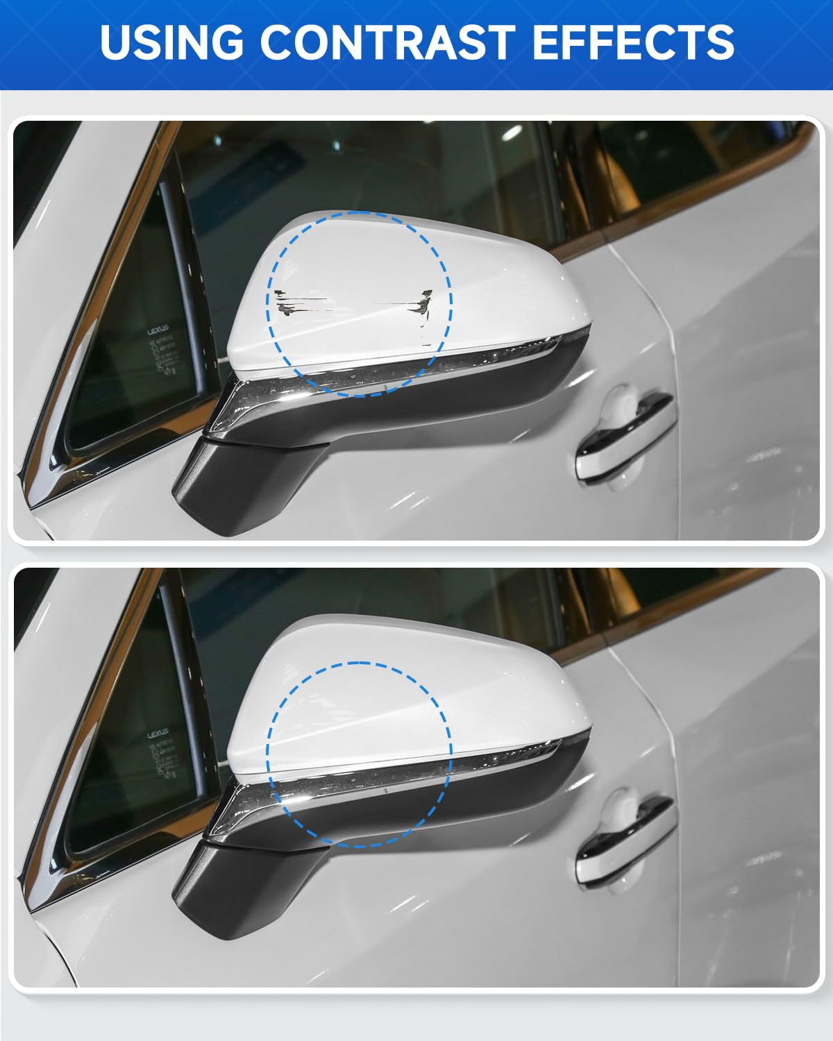 Teslaunch 085 Eminent White Pearl Touch Up Paint Compatible with Lexus Exact Match Touch Up Paint Car Scratch Repair