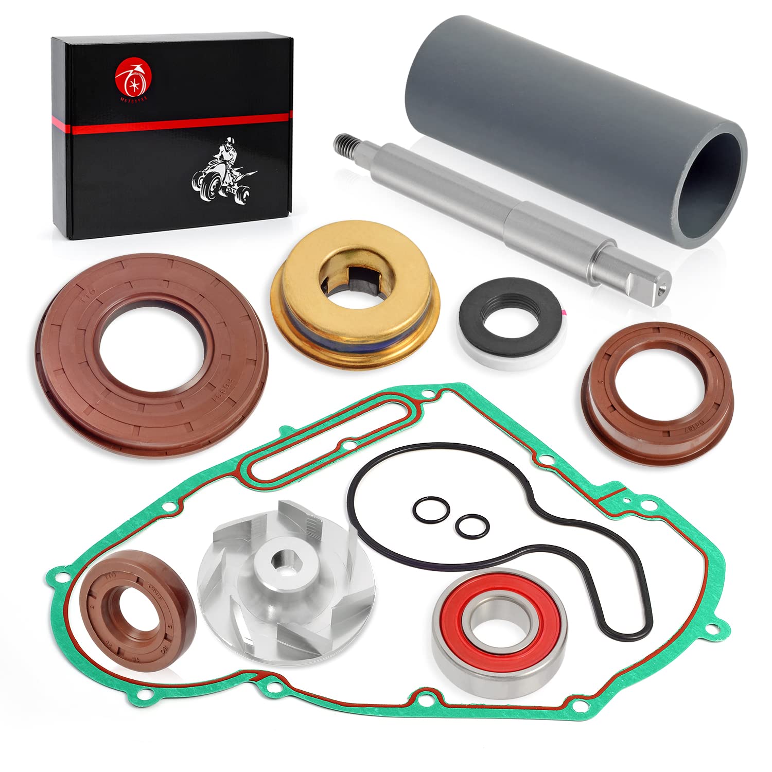 Water Pump Seal Rebuild Kit Impeller + Driver + Shaft + Oil Seal + Cover Gasket For Polaris Rzr 800 Ranger 700 800 Sportsman 600 700 800 2002-2014