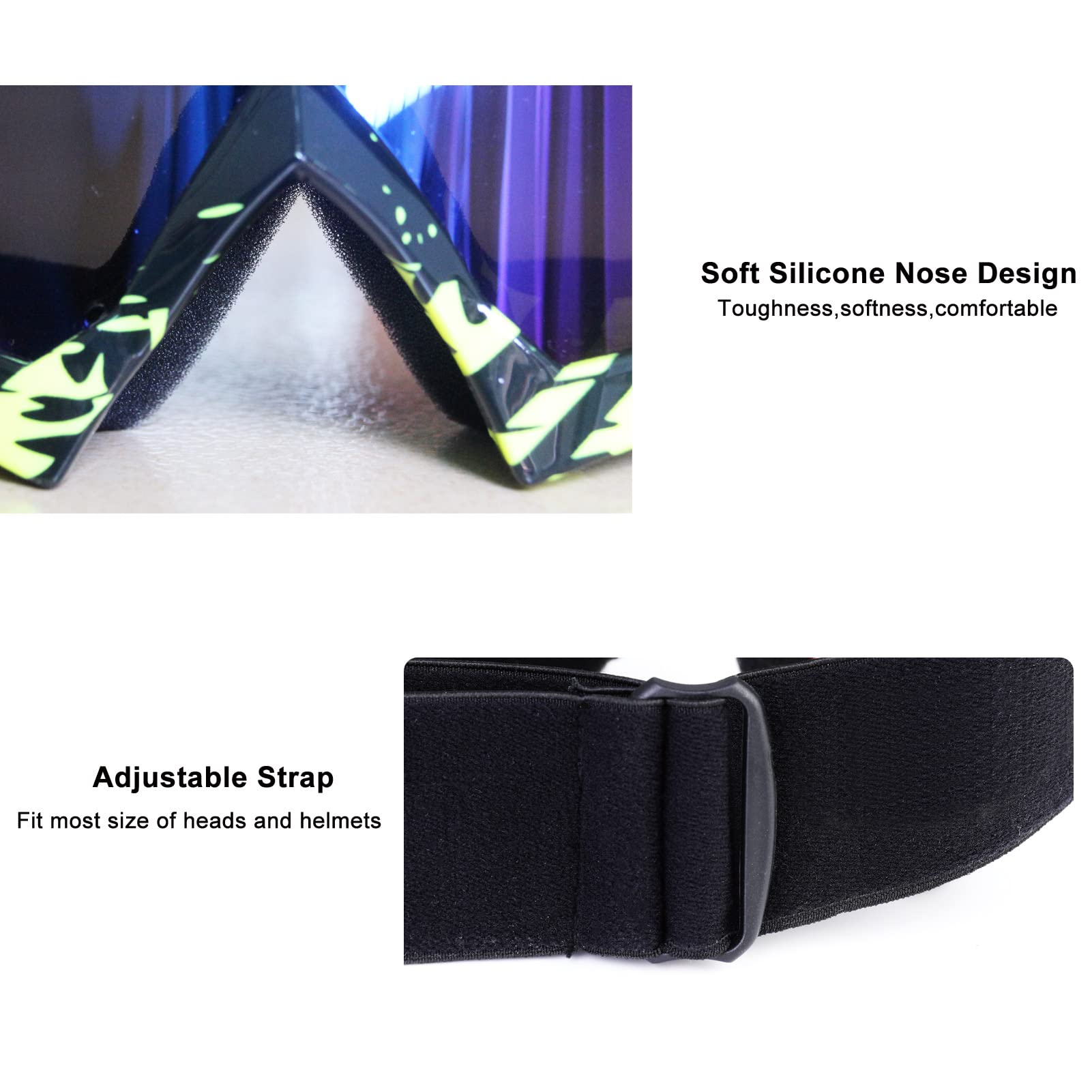 Dirt Bike Goggles Atv Motocross Goggles Motorcycle Goggles Mx Off Road Goggles For Men Women Adult Youth Riding Racing