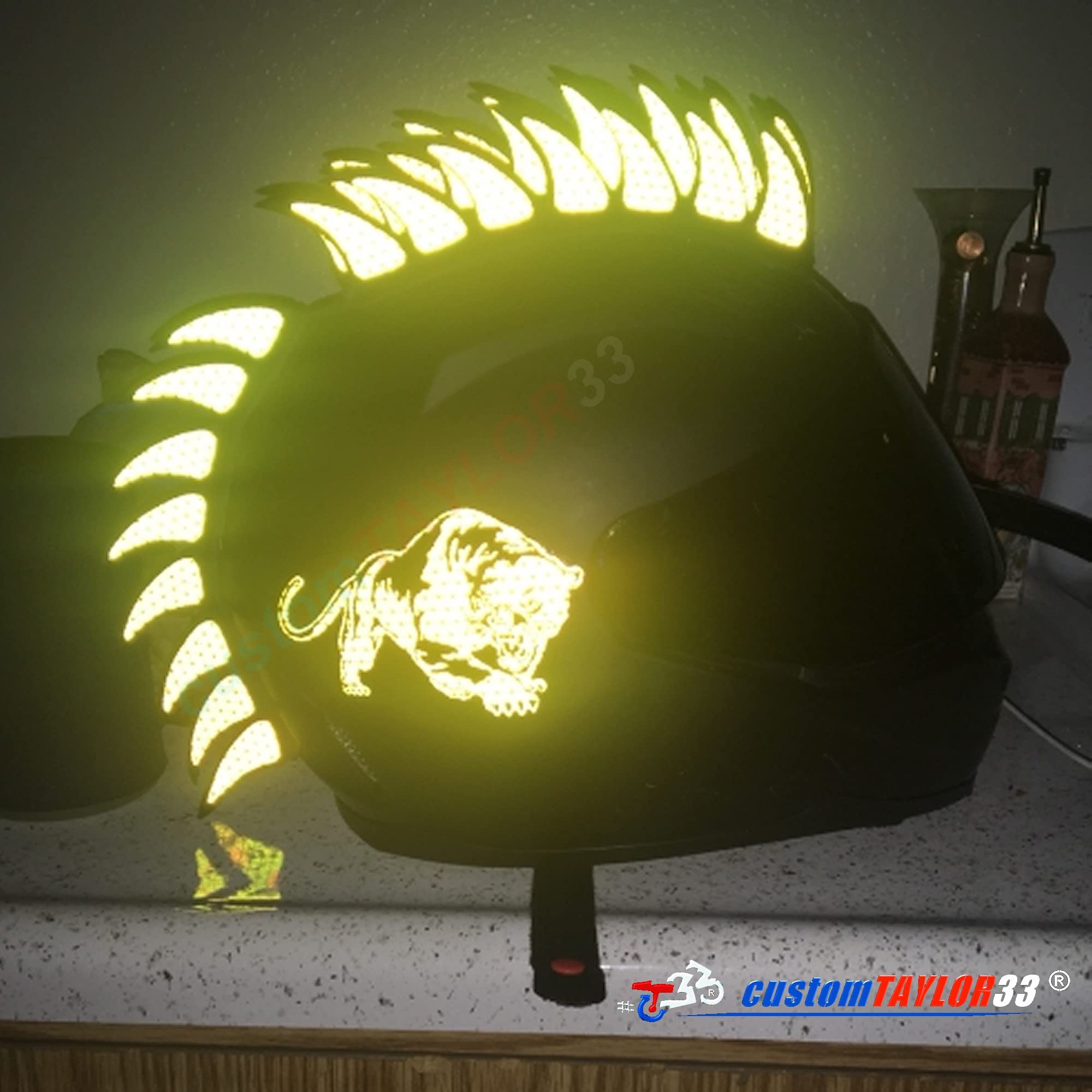 Customtaylor33 Warhawk/Mohawk Rubber Saw Blade Helmet Accessory Piece (Helmet Not Included)