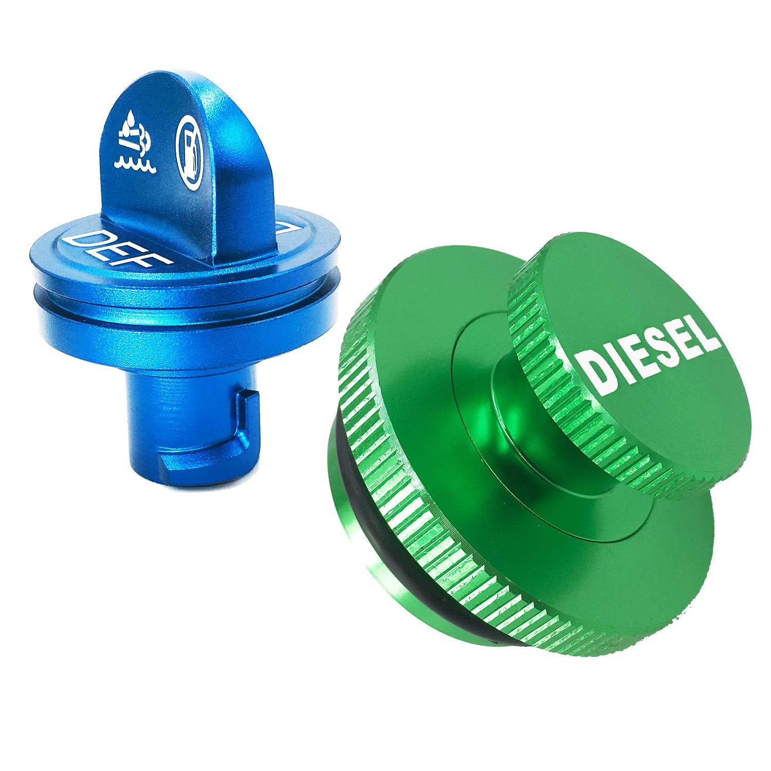 Easy To Grip,Aluminum Diesel Fuel Tank Cap For Dodge, (Hidden-Strong Magnetism) Ram Diesel Fuel Cap And Aluminum Def Cap Combo F