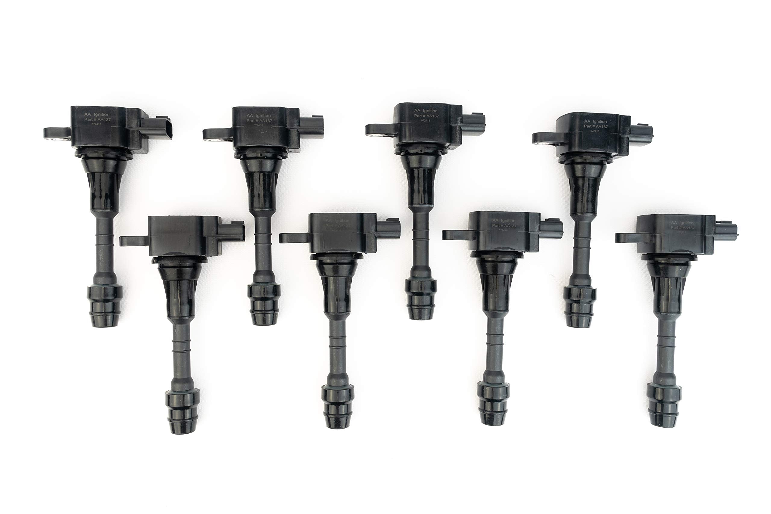 Ignition Coil Pack Set of 8 - Compatible with Nissan, Infiniti Vehicles - Armada, Titan, Pathfinder, Armada, QX56 5.6L - Models 