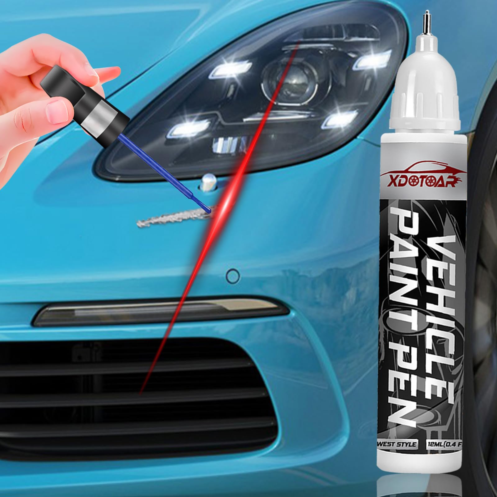 Sky Blue Touch Up Paint For Cars, Color Accurate Car Touch Up Paint, Professional Automotive Paint Scratch Repair, Lasting Auto 