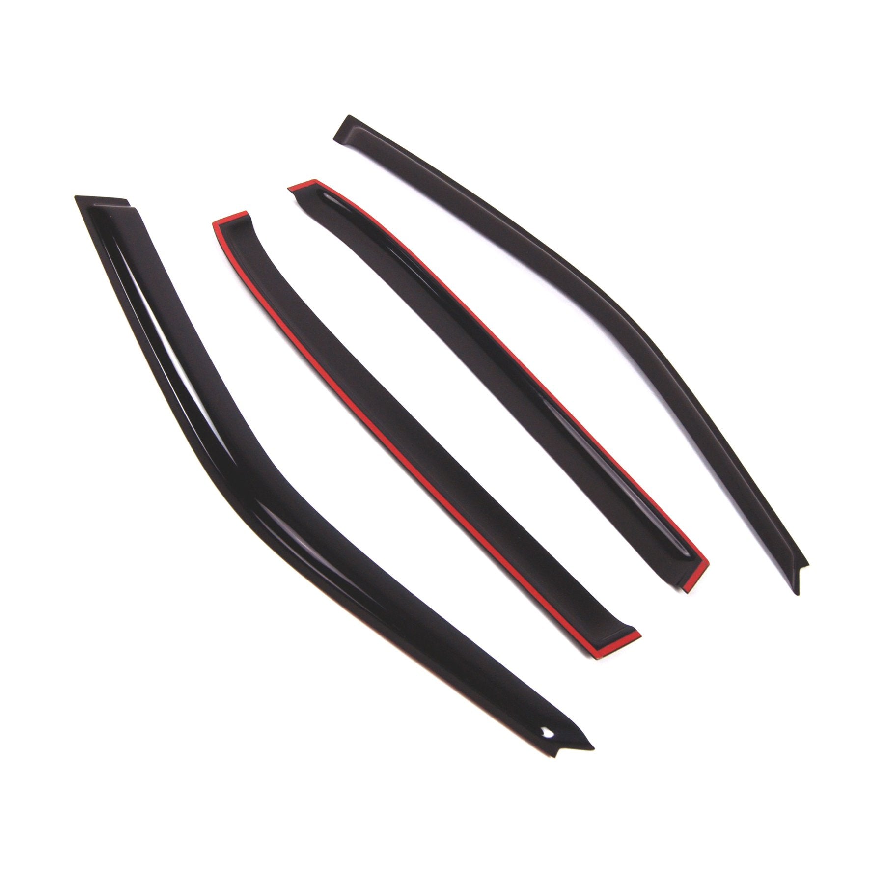 Tuningpros Wd2-515 Dark Smoke 4 Pcs Set Window Visor (Outside Mount) Deflector Rain Guard Compatible With 1995-2001 Bmw 740Il 75