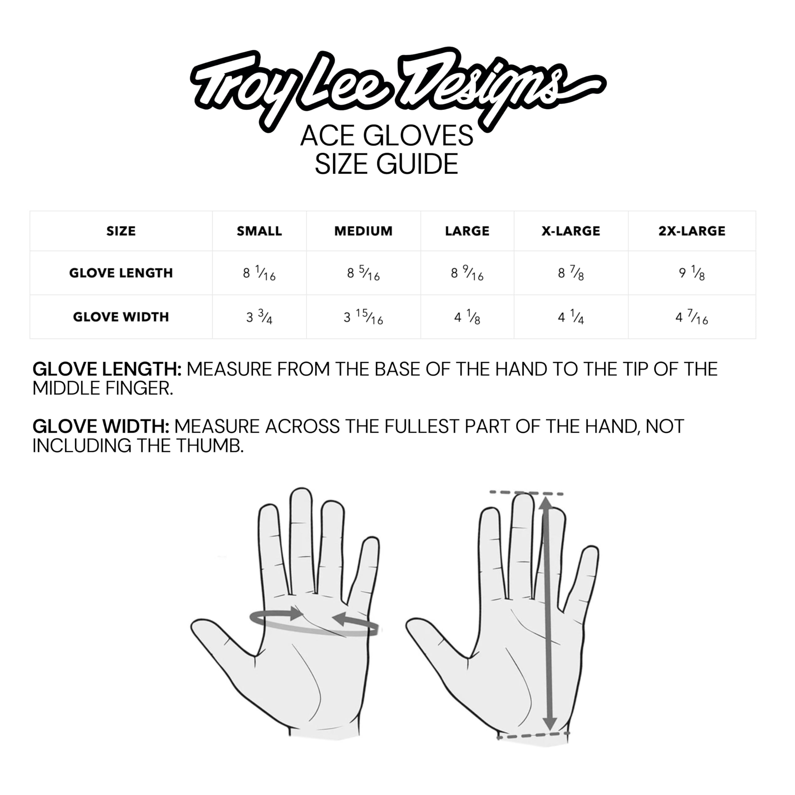 Troy Lee Designs Ace Glove, Mono Indigo, XX-Large