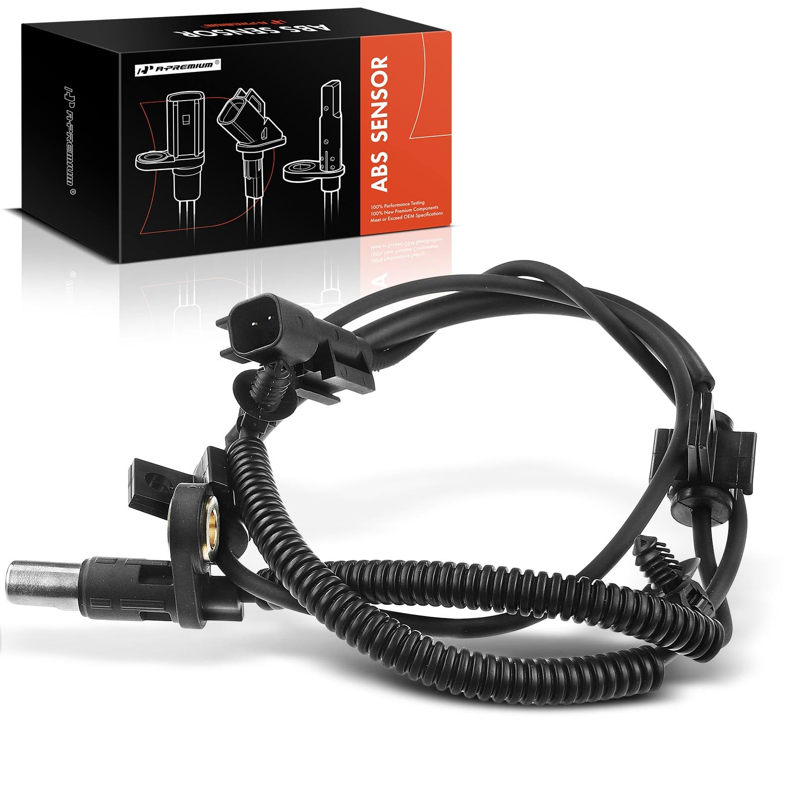 A-Premium ABS Wheel Speed Sensor Compatible with Ford Models - For F-250 Super Duty/F-450 Super Duty/F-550 Super Duty 2011-2013, For F-350 Super Duty 2011-2016 - Front Driver or Passenger Side