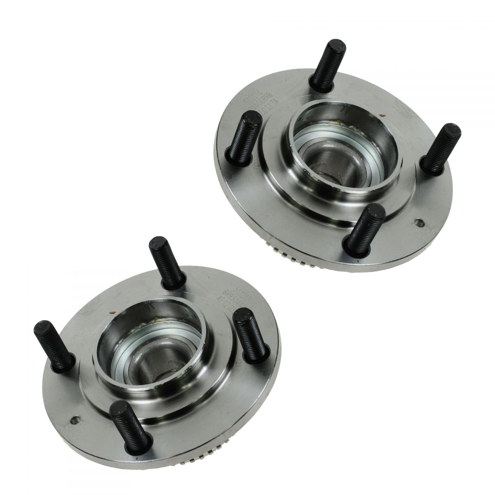 Trq Rear Wheel Hub Bearings Assembly Set Compatible With 2002-2005 Mitsubishi Lancer