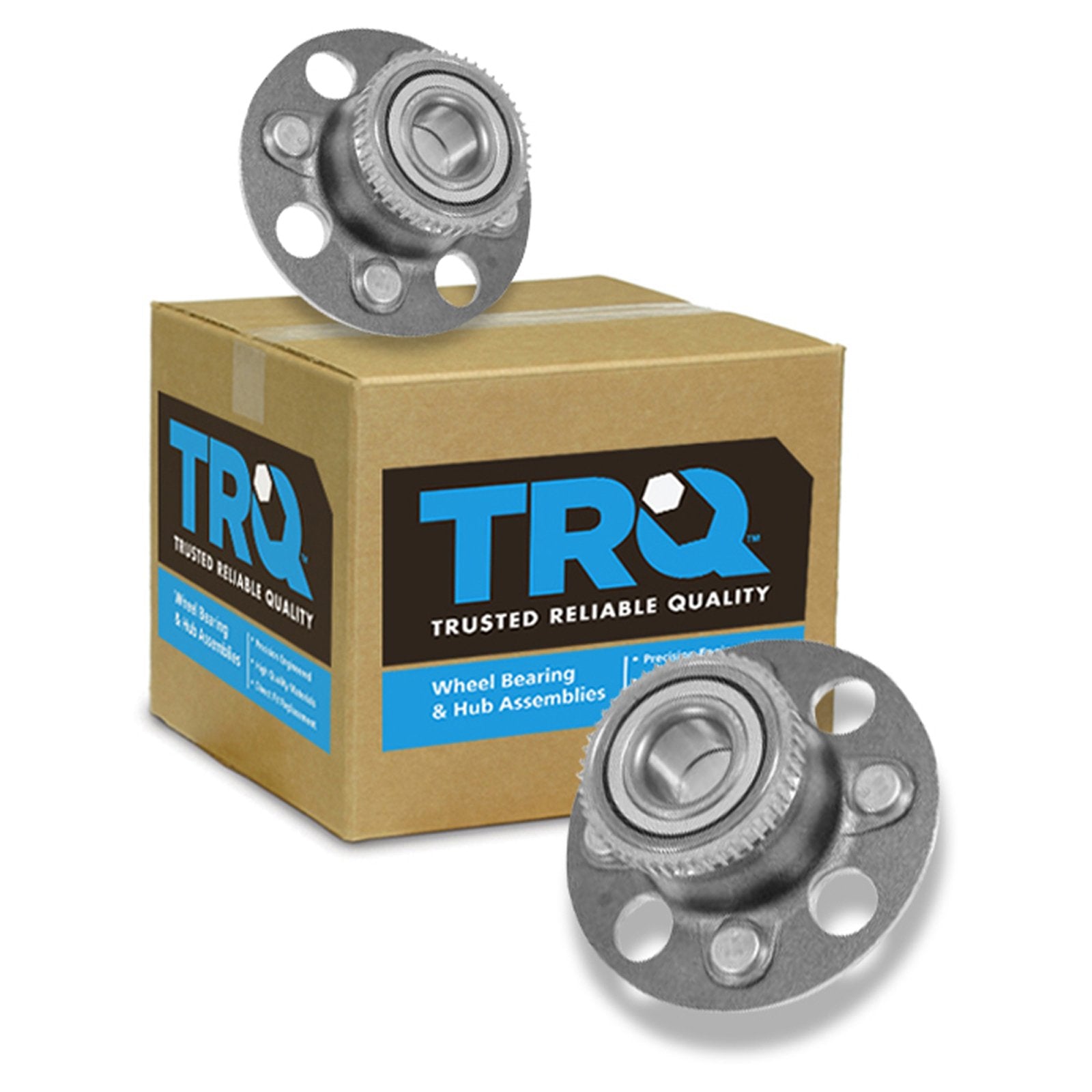 Trq Rear Wheel Hub Bearings Assembly Set Compatible With 2001-2005 Honda Civic