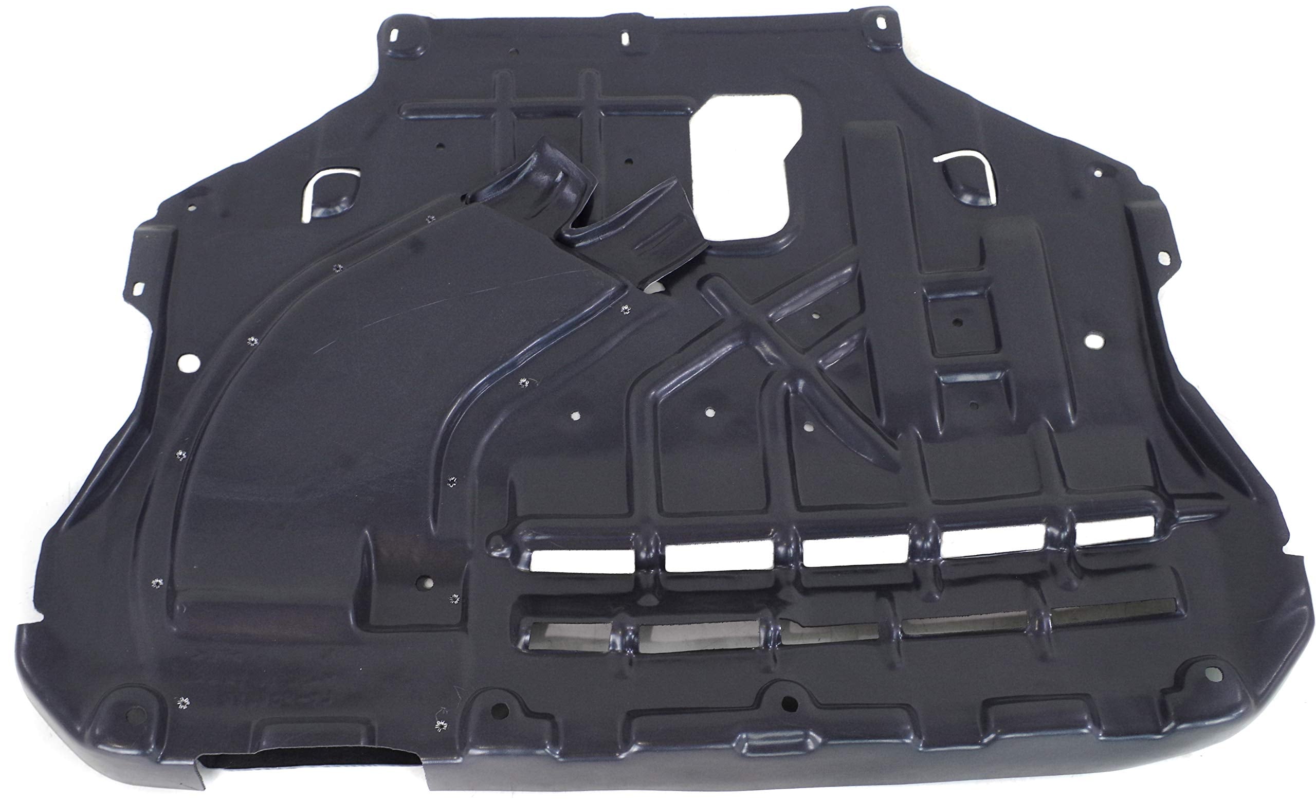 Evan Fischer Front Engine Splash Shield for 2013-2019 Ford Escape, 2015-2019 Lincoln MKC, Black, Durable Plastic