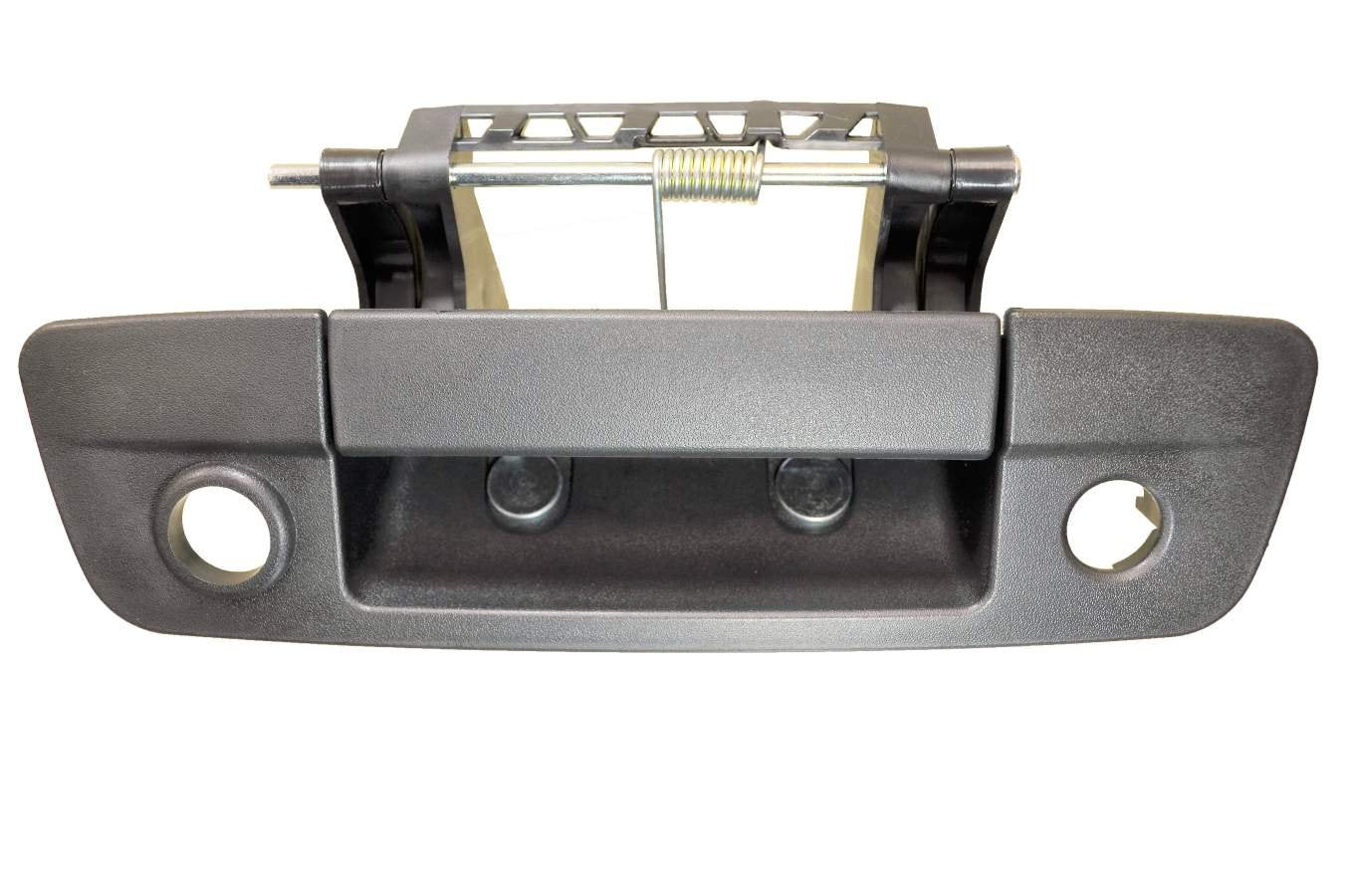 PT Auto Warehouse CH-3506A-TGC - Tailgate Handle for Ram 1500 2500 3500, Textured Black - with Camera Hole