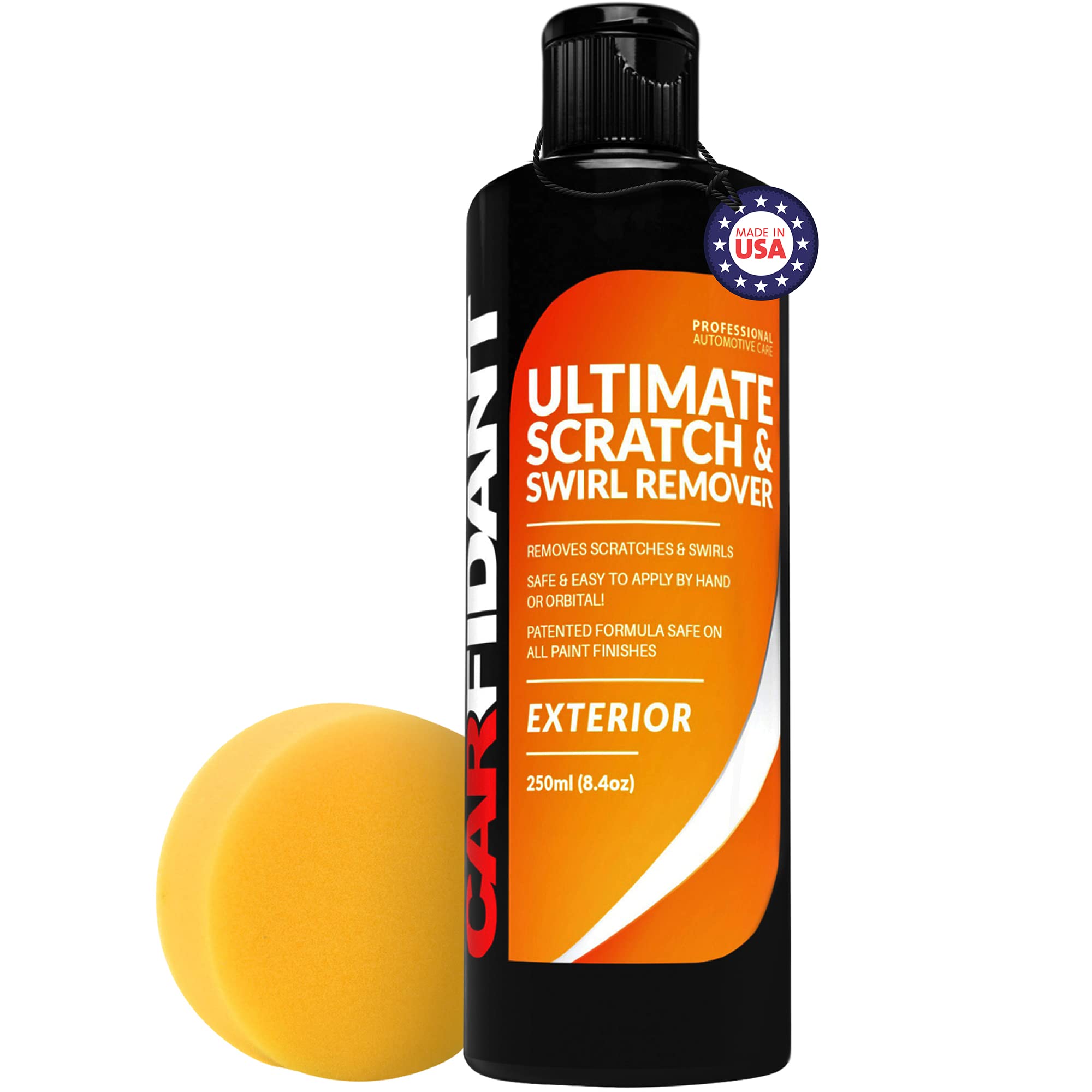 Carfidant Scratch And Swirl Remover - Car Scratch Remover For Scratches With Buffer Pad, Scratch Remover For Vehicles Repair Paint Any Color - Rubbing Compound For Cars