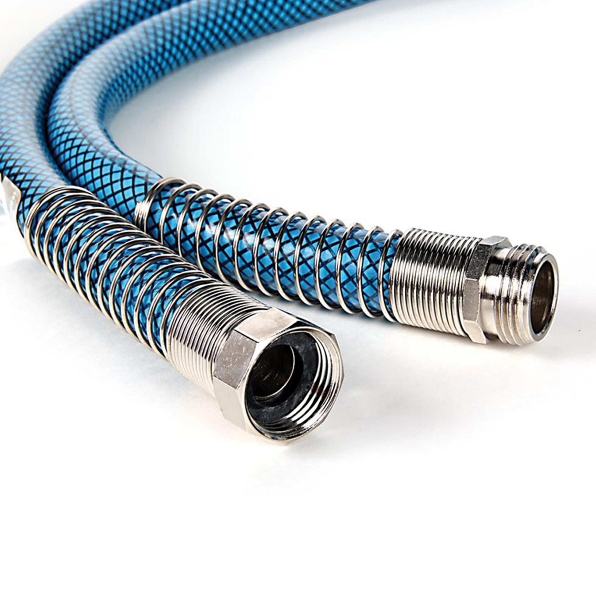Camco TastePURE No-Kink Heavy-Duty PVC 25' Premium Reinforced Outdoor Drinking Water Hose for Camping, RVs, Boats, and Gardening, Blue