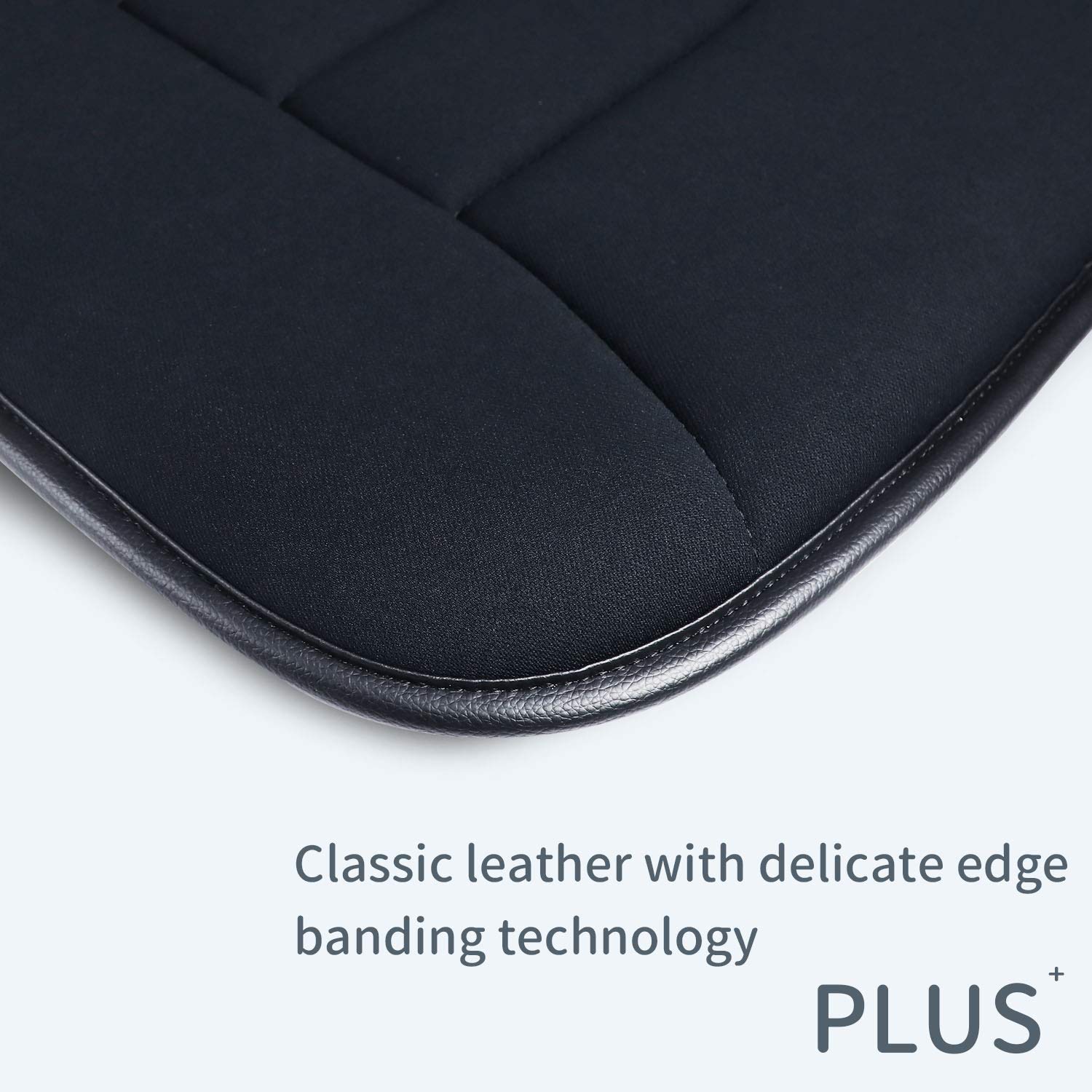 Raorandang Car Seat Cushion Pad For Car Driver Seat Office Chair Home Use Memory Foam Seat Cushion (Upgrade 5 Cm, A Black)