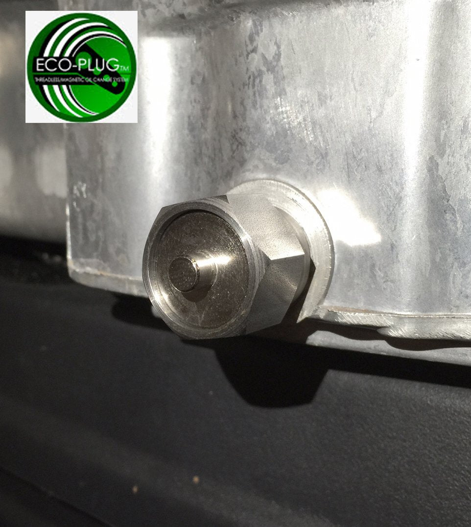 ECO-PLUG - Oil Drain Plug for Damaged Aluminum Oil Pan Tapered Thread Size 12mm-16mm Thread Diameter 3/4'' Short Thread Non-Rece