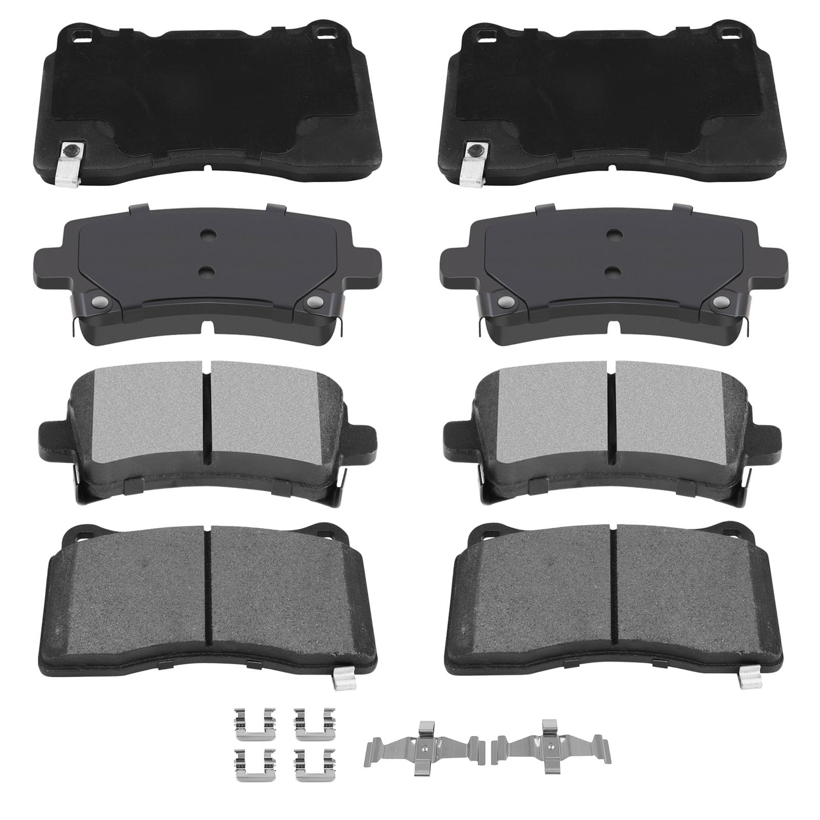 Automuto 8Pcs Front & Rear Metallic/Semi-Metallic Disc Brake Pads Set D1001 D1430 For Buick Regal 2013 2015 2016,For Saab 9-5 20