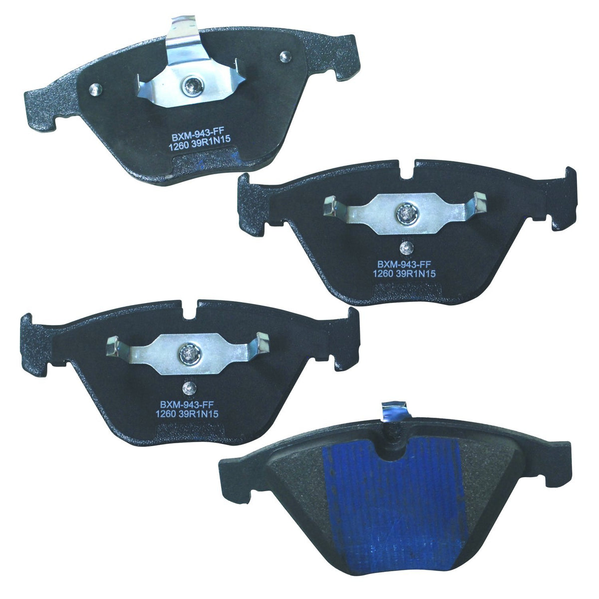 Bendix Premium Sbm1260 Semi-Metallic Front Brake Pads For Select Models Bmw 323I, 325I, 328I, 328I Xdrive, 328Xi, 335D, 335I, 33