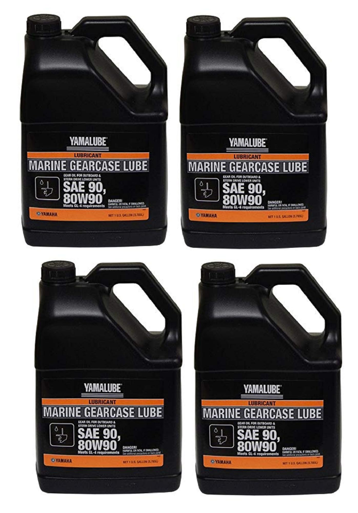 Yamaha Original OEM Yamalube Acc-GEARL-UB-GL Marine Lower Unit Gearcase Lube Yamalube OEM - 4 Gallons