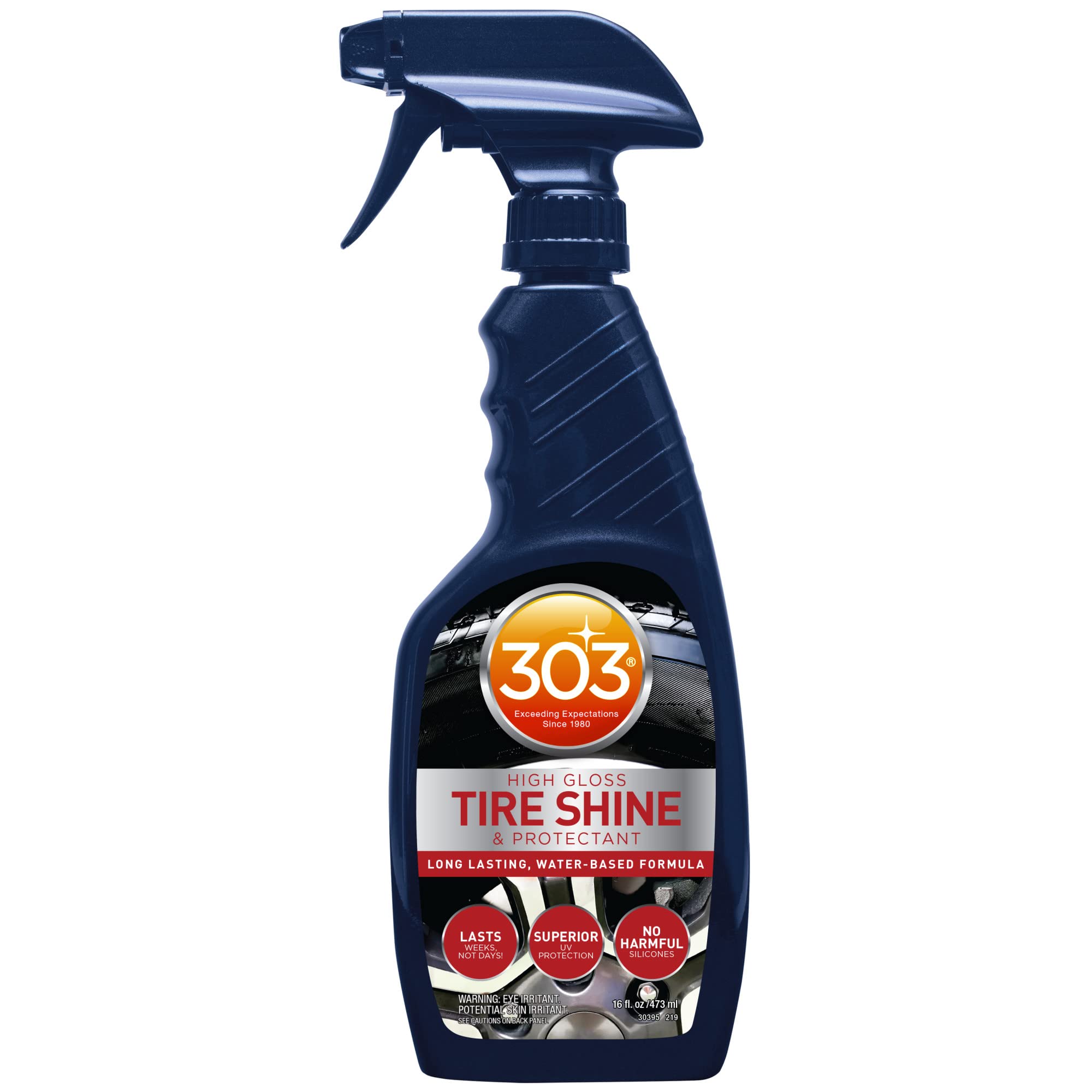 303 Products High Gloss Tire Shine And Protectant - Long Lasting, Water Based Formula - Lasts For Weeks - No Harmful Silicones -