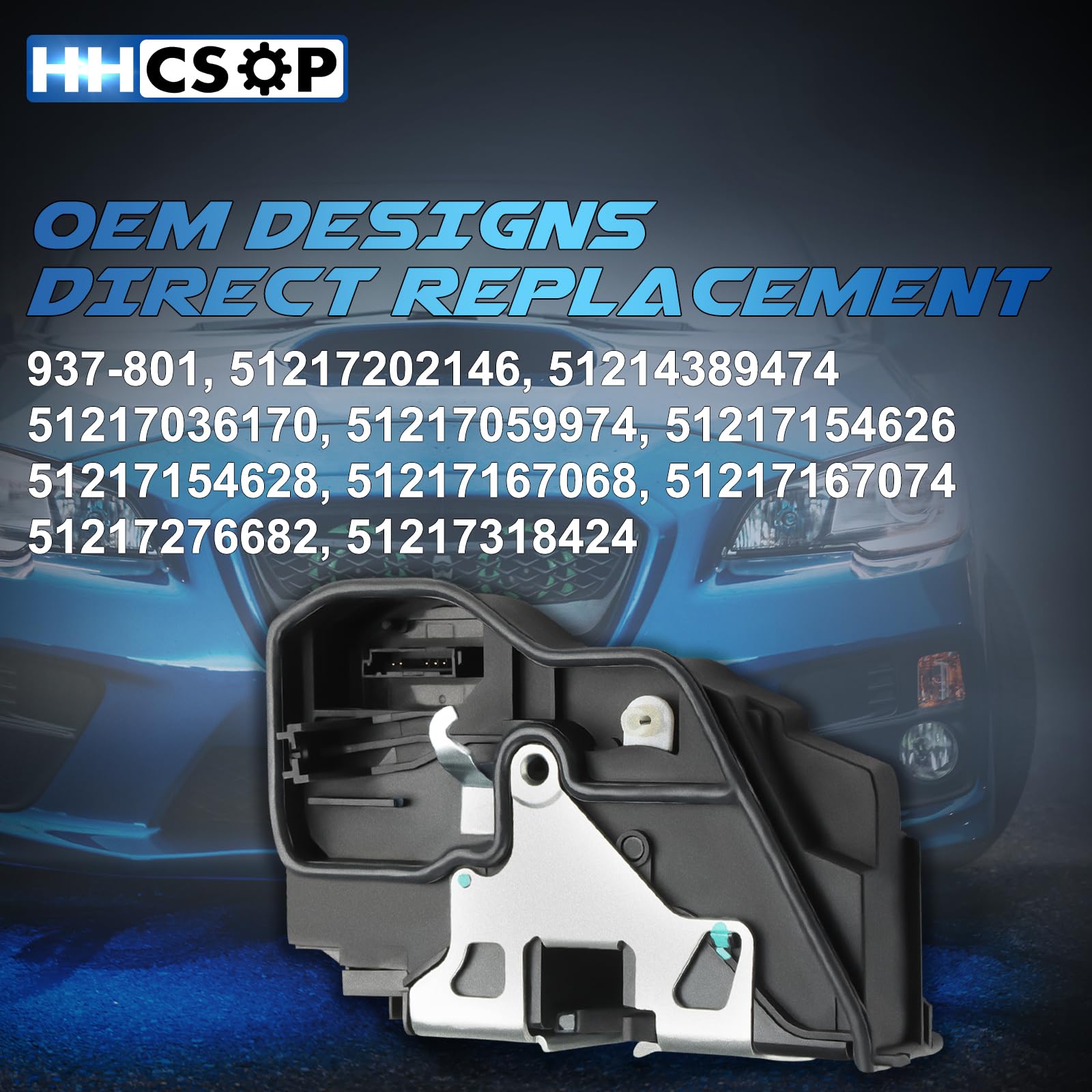 Front Right Passenger Side Power Door Lock Actuator Motor Fit For Bmw 320I 323I 325I 328I 330I 335D 335I 335Xi 340I 428I 430I 52