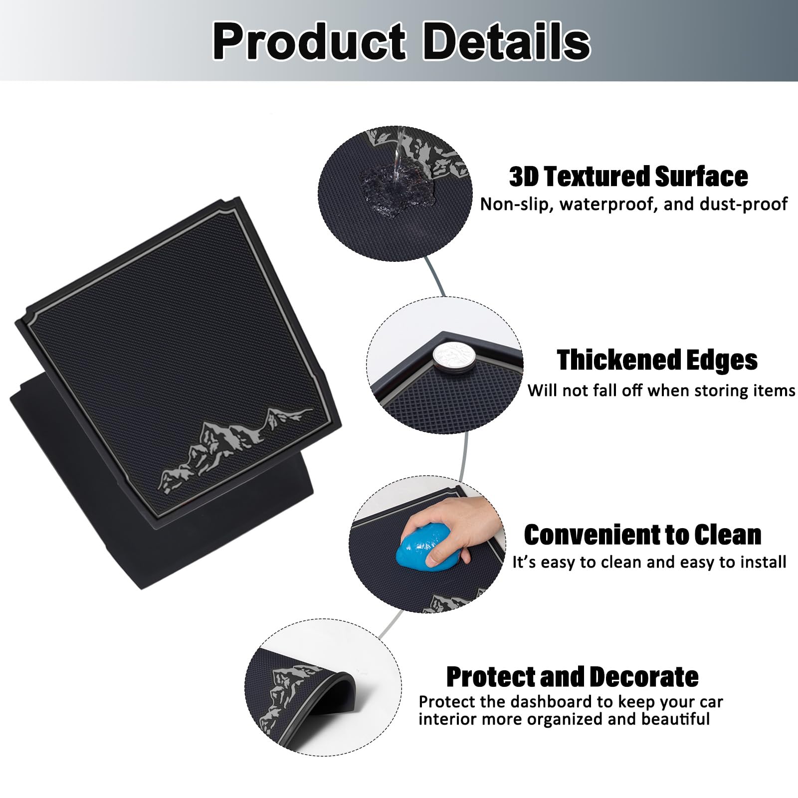 Jkcover Dashboard Mats Compatible With Subaru Crosstrek/Impreza 2018-2022 2023 And Subaru Forester 2019-2024 Accessories Center