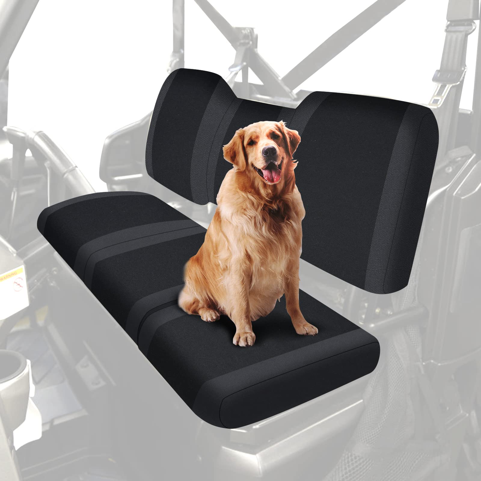 Starknightmt Ranger Seat Cover, Ranger Xp 1000 Accessories Compatible With Polaris Ranger 1000/ Xp 1000/Crew Xp 1000 2018 2019 2020 2021 2022 2023 Water-Repellent Scratch-Resistant Black