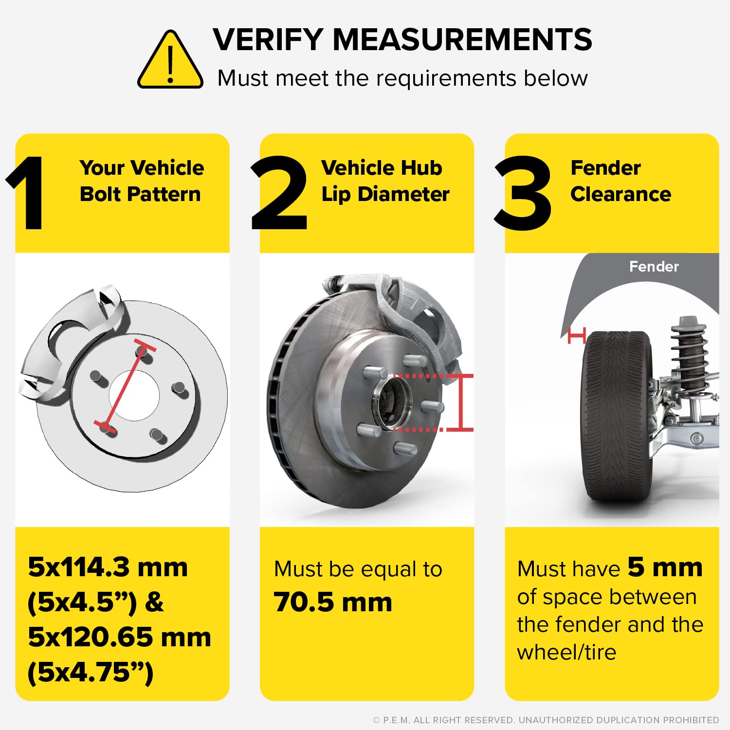 2Pcs 5Mm (3/16 Inch) Hubcentric 5X4.5 And 5X4.75 Wheel Spacers (70.5Mm Bore) Compatible With Ford Cadillac Lincoln Mazda Chevy Gmc Pontiac (5X114.3 And 5X120.7)