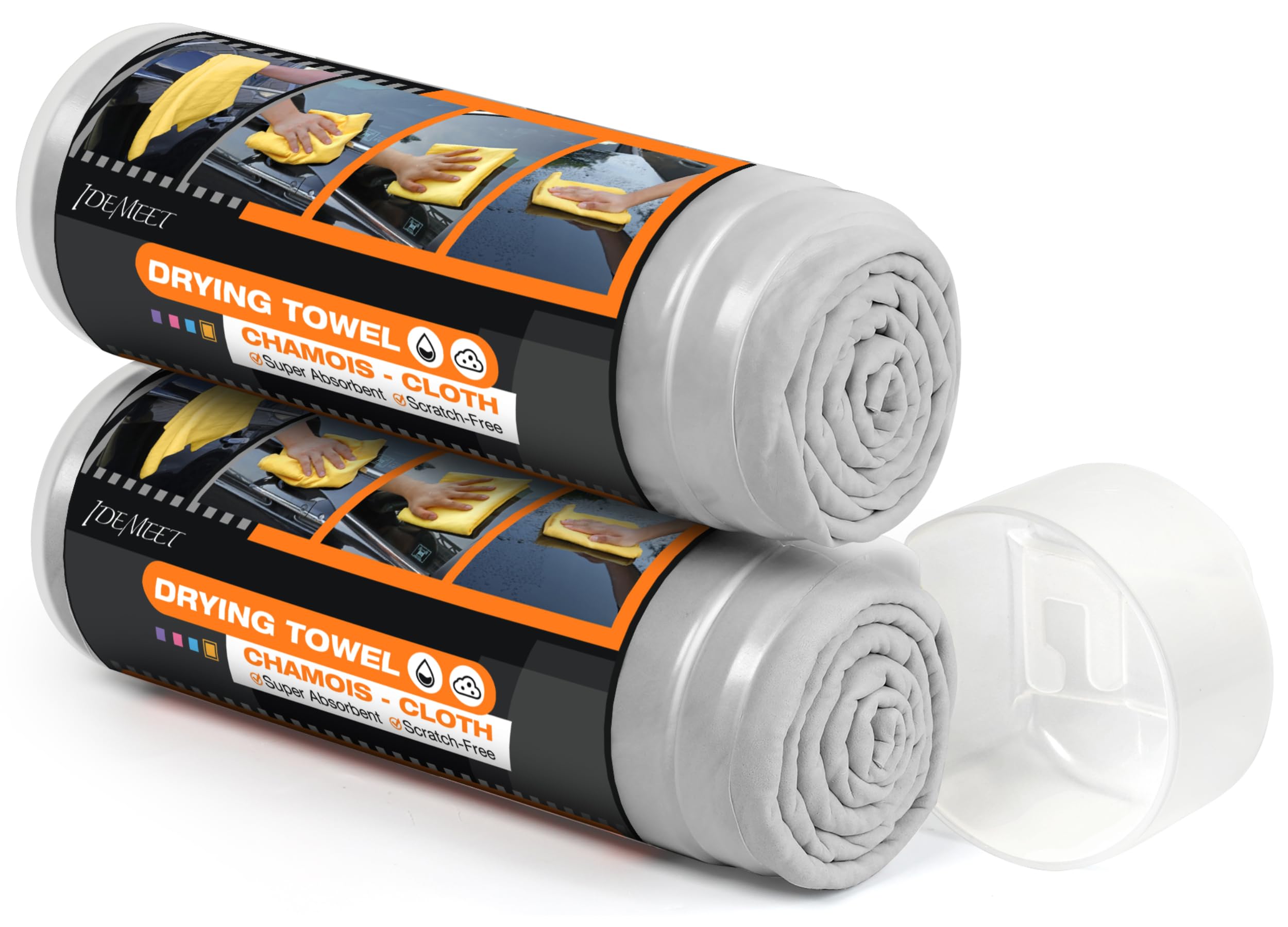 Idemeet Premium Absorbent Car Drying Towel 2 Pack 26/''X17/'' Super Soft Shammy Towel For Vehicle Reusable Chamois Cloth For Car