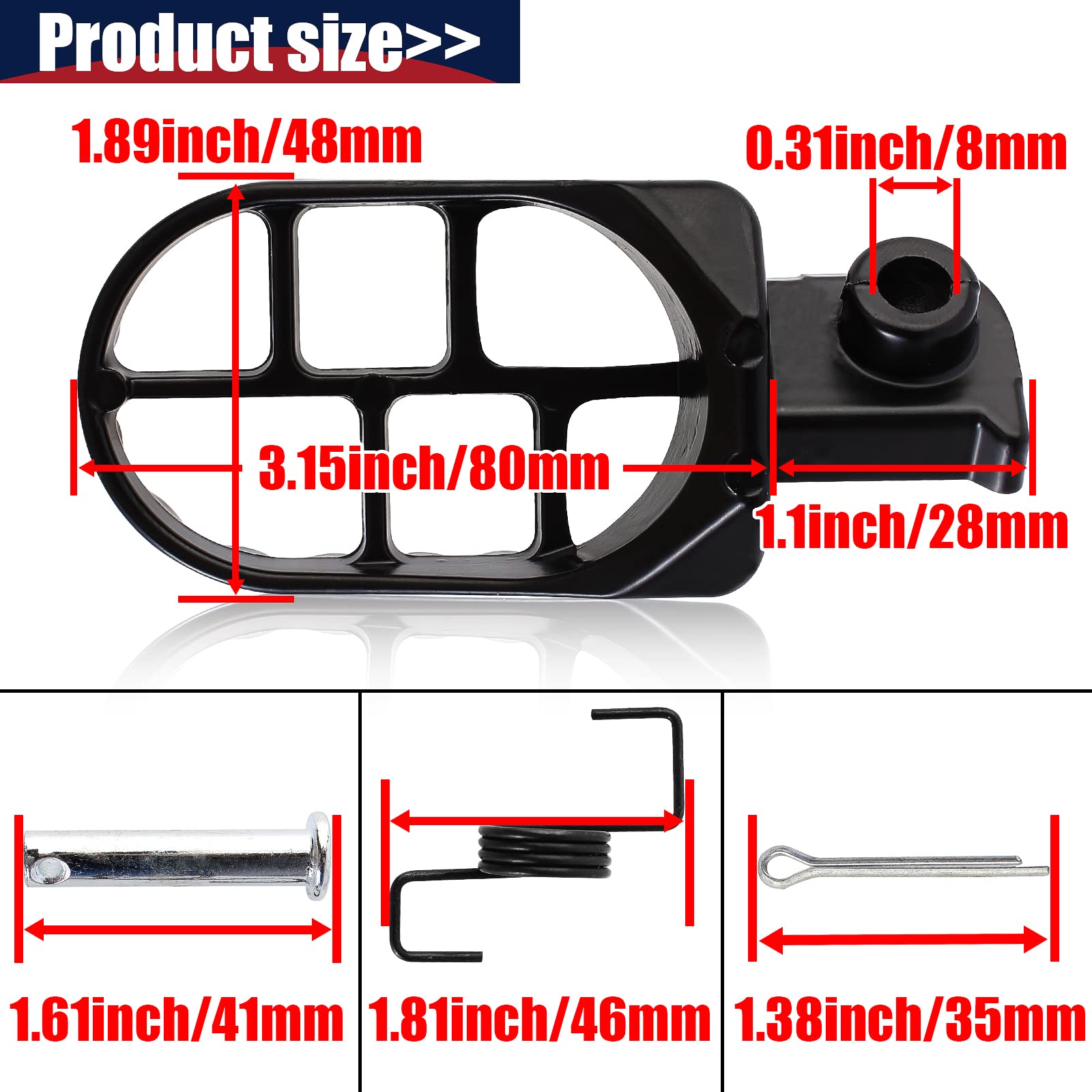 Qazaky Black Aluminium Foot Pegs Rest Footrest Footpegs Xr50 Xr50R Xr70 Xr70R Xr80R Xr100R Crf50 Crf50F Crf70 Crf70F Crf80 Crf80F ?Crf100F Klx110 50Cc 70Cc 90Cc 110Cc 125Cc Dirt Bike Taotao Jonway