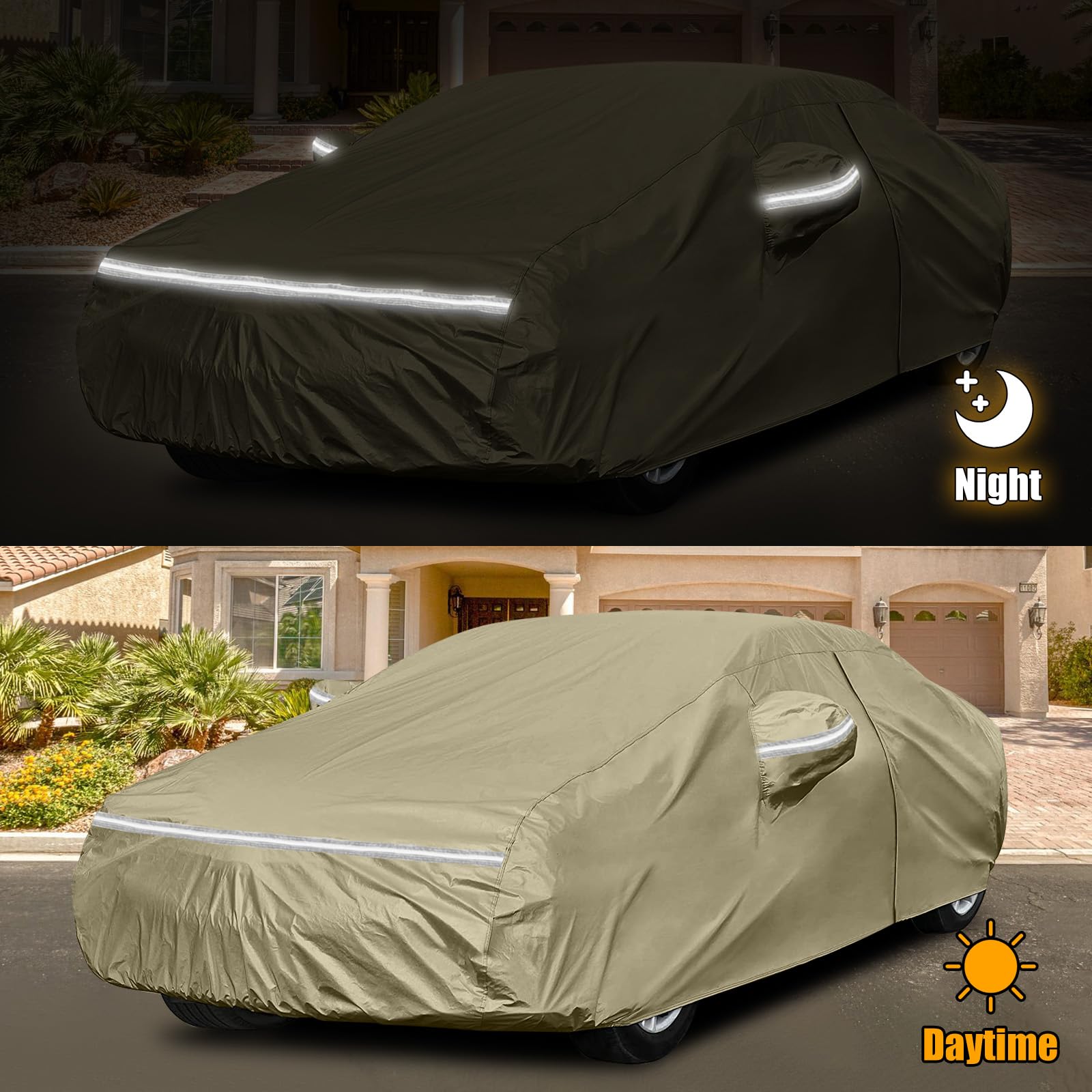 Waterproof Car Covers Replace for 2011-2025 Honda Civic, Multilayer Heavy Duty with Cotton Liner All Weather Custom-fit Car Cove