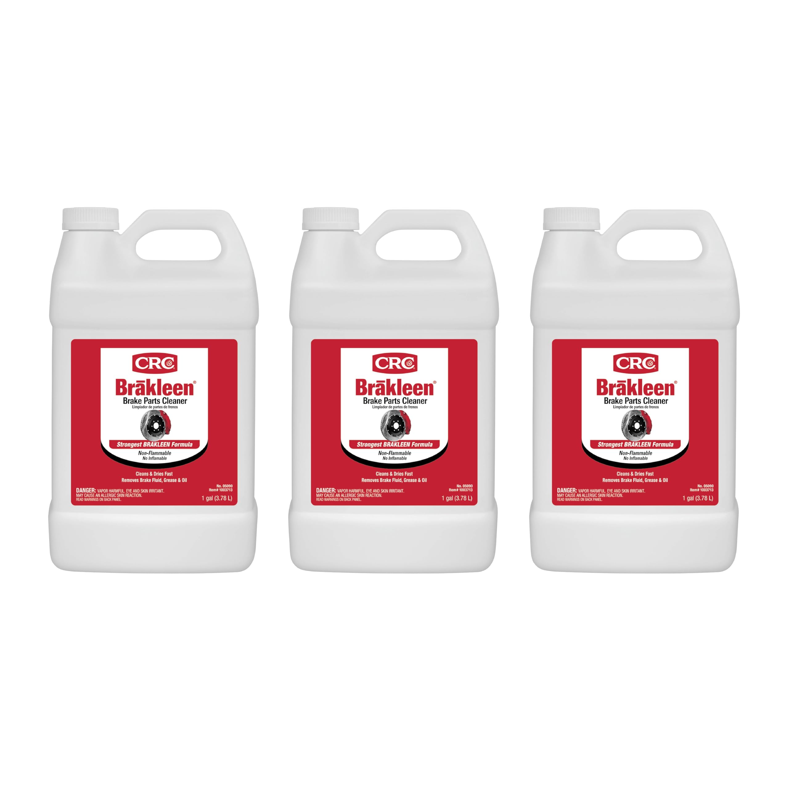 Crc Brakleen 1003712 Brake Parts Cleaner Non-Flammable, 1 Gallon, [3 Pack]