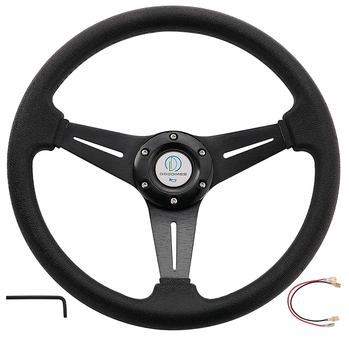 Racing/Golf Cart Steering Wheel Universal Fit Car and Club Car DS &Precedent EZGO Yamaha Golf cart 13.8   /350mm 6 Bolts Grip Vi