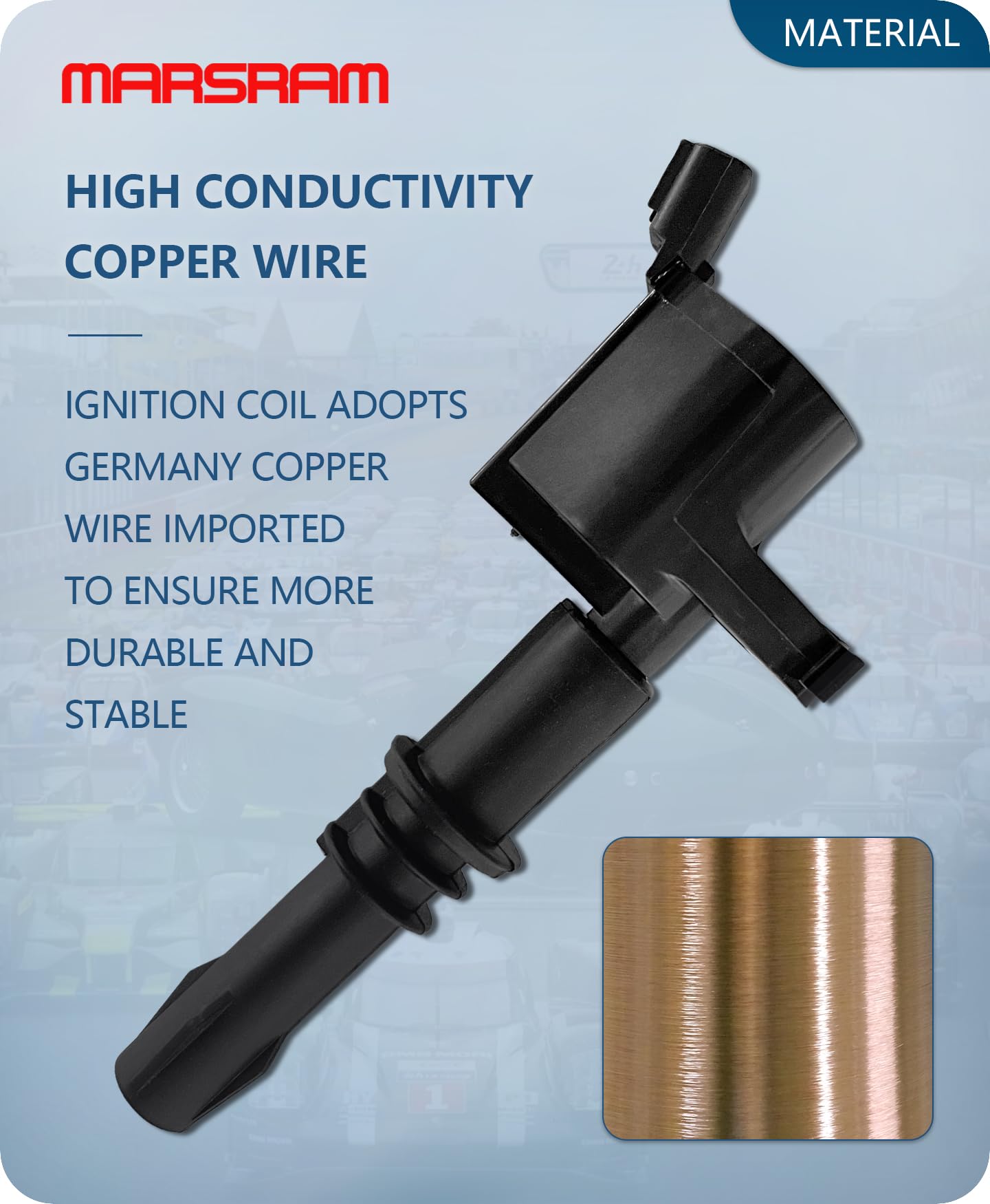 Marsram Ignition Coil Pack FD508 for 2004 2005 2006 2007 2008 Ford F150 Expedition Explorer F350 F250 F450 Super Duty Mustang 5.