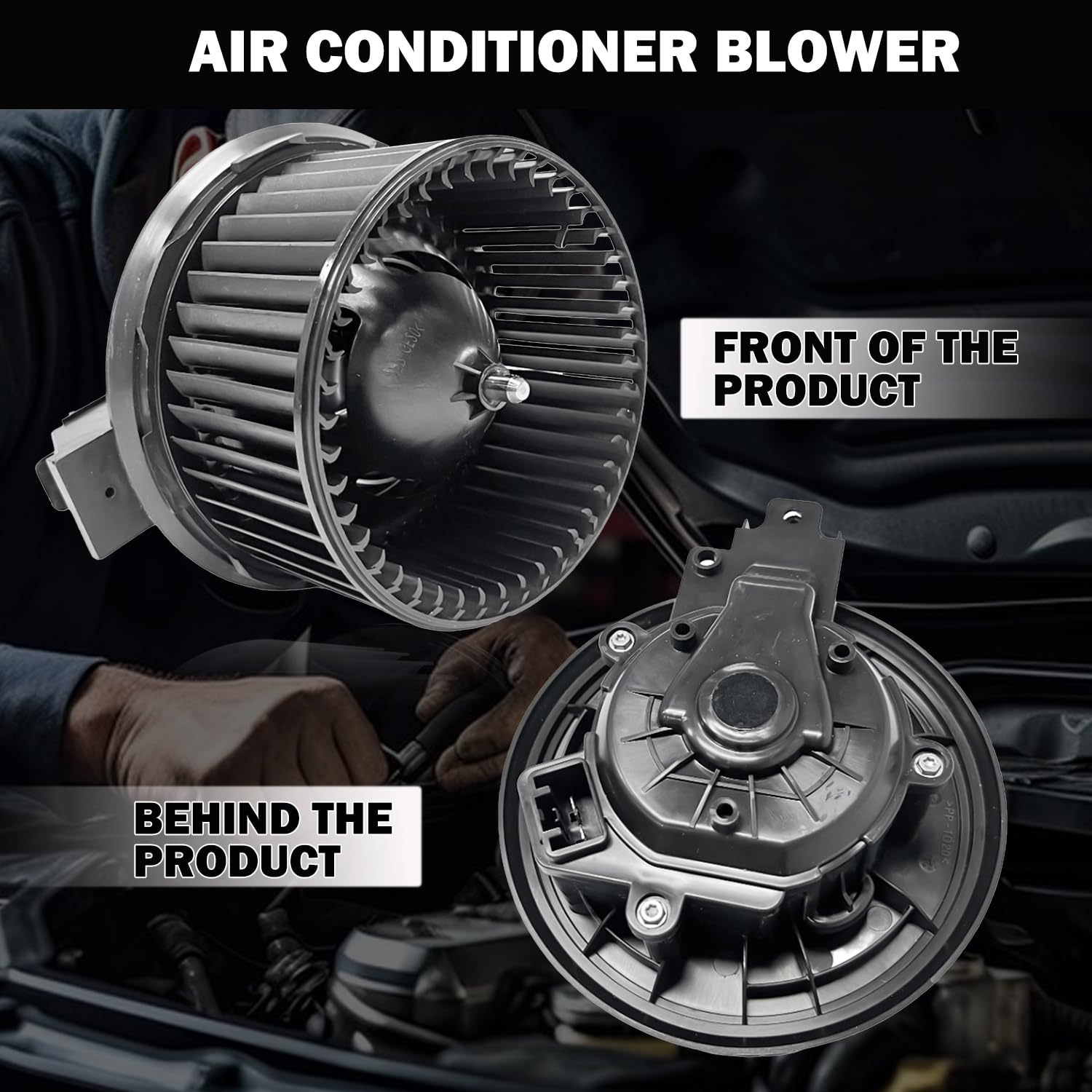 Aspligo 700274 Ac Heater Blower Motor Fan Front Fit For Ford Explorer Flex Police Interceptor Sedan 2013-2019, For Lincoln Mks 2