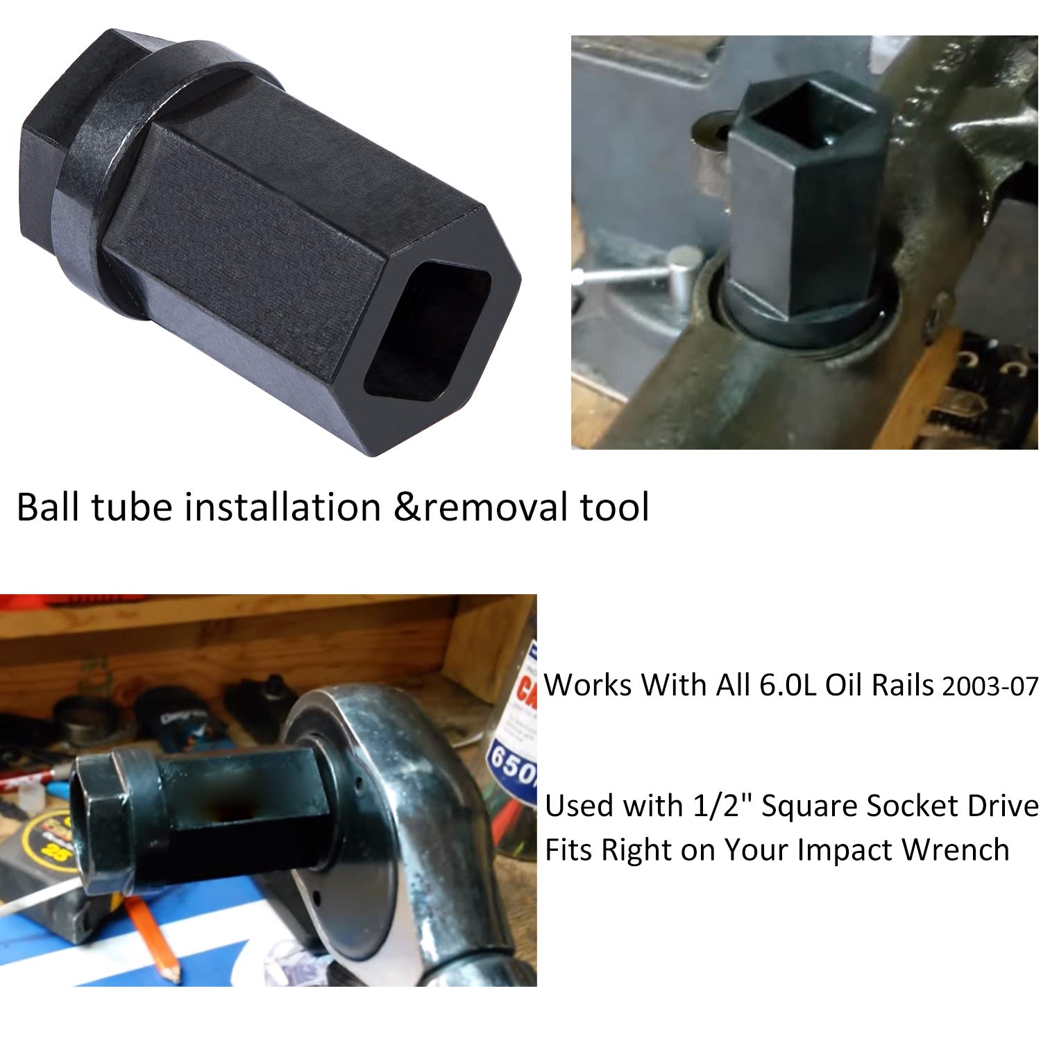 High Pressure Oil Rail Ball Tube O-Rings Repair Kit & Nipple Cup Socket & Injector Seal Kit For Ford 6.0L Diesel 2003-2007