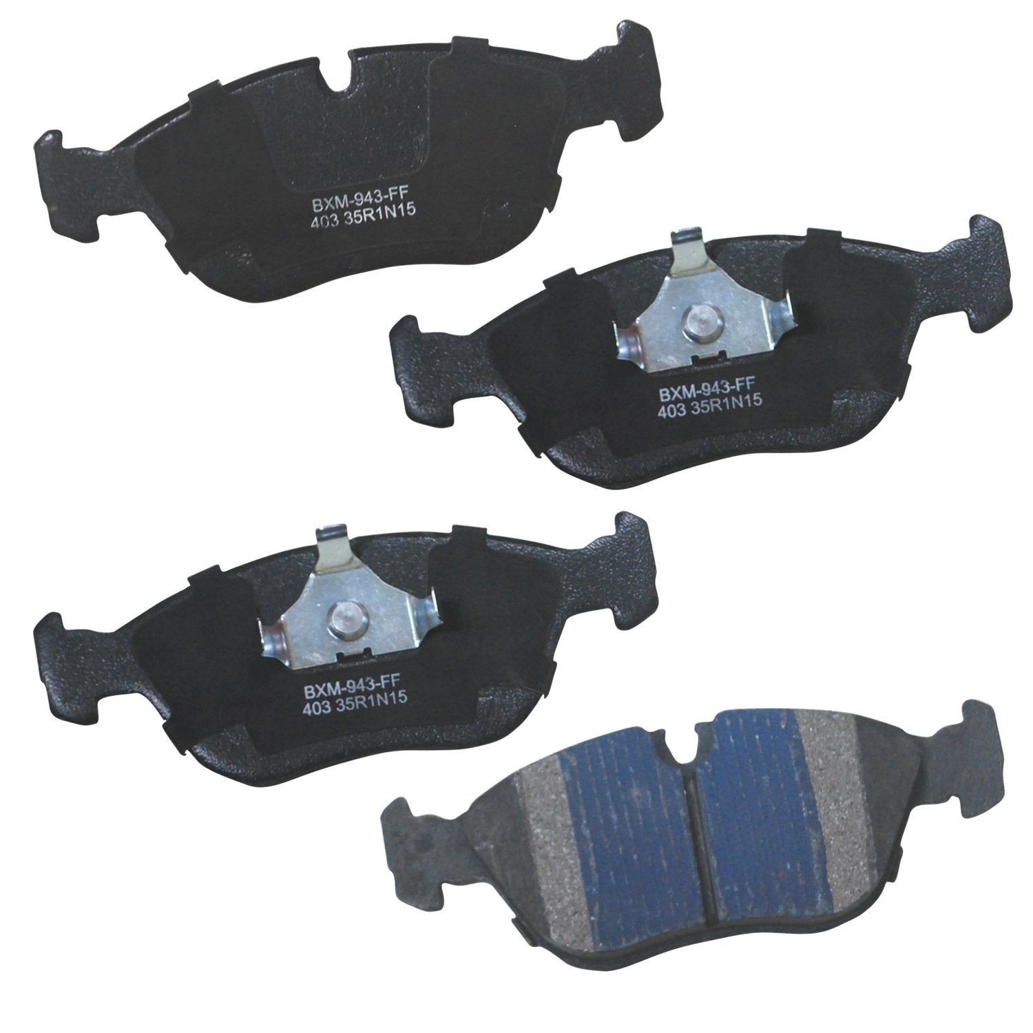 Bendix Premium Sbm403 Semi-Metallic Front Brake Pads For Saab 9000 1998-1990, Volvo 850 1997-1993, S70 2000-1998, V70 2000-1999