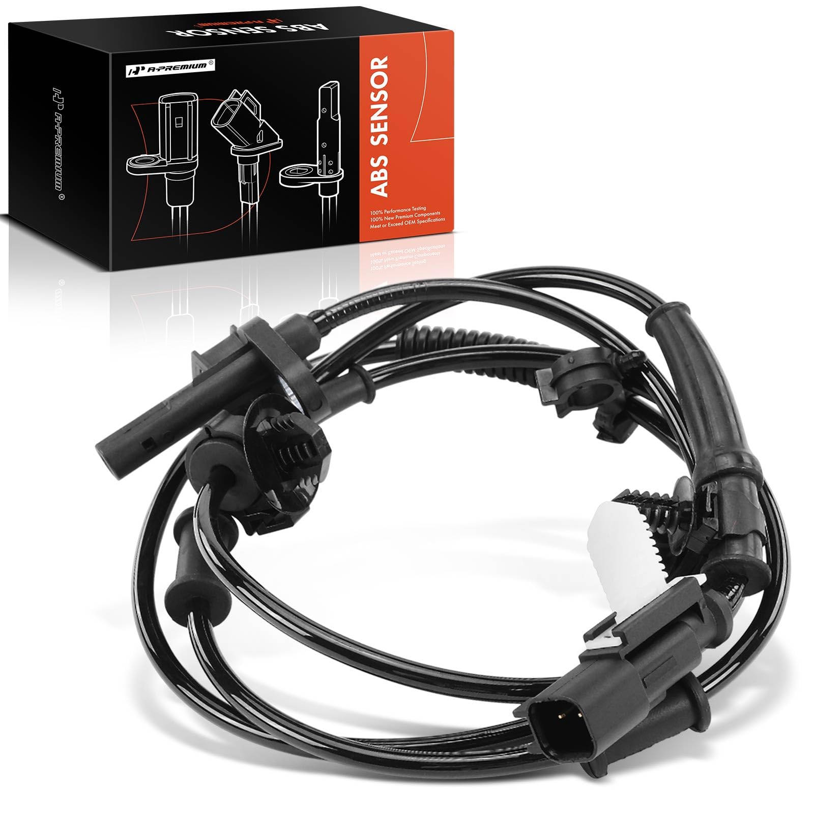 A-Premium Abs Wheel Speed Sensor Compatible With Ford Models - Ranger 2010 2011 - Rear Left Driver Side, Replace# Al5Z2C191B, Al542C216Ac