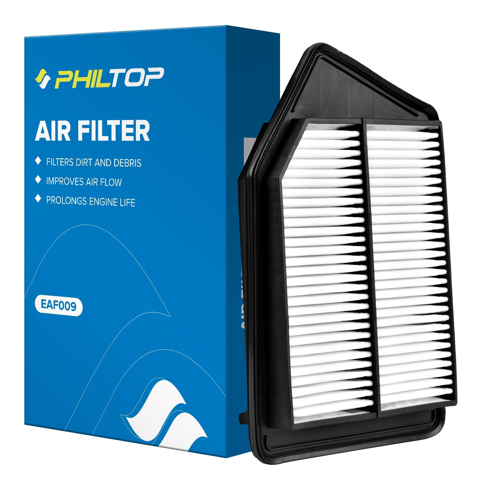 Philtop Engine Air Filter, Eaf009 Replacement For Accord L4 Gas (2013-2017), Tlx L4 (2015-2020), Compatible With Ca11476 Air Fil