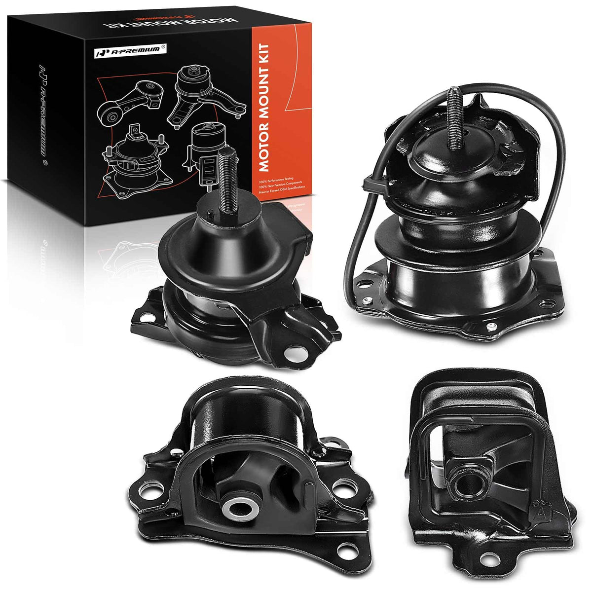 A-Premium 4PCS Engine Motor Mount and Transmission Mount Set [Automatic Transmission] Compatible with Honda Accord 1998 1999 200