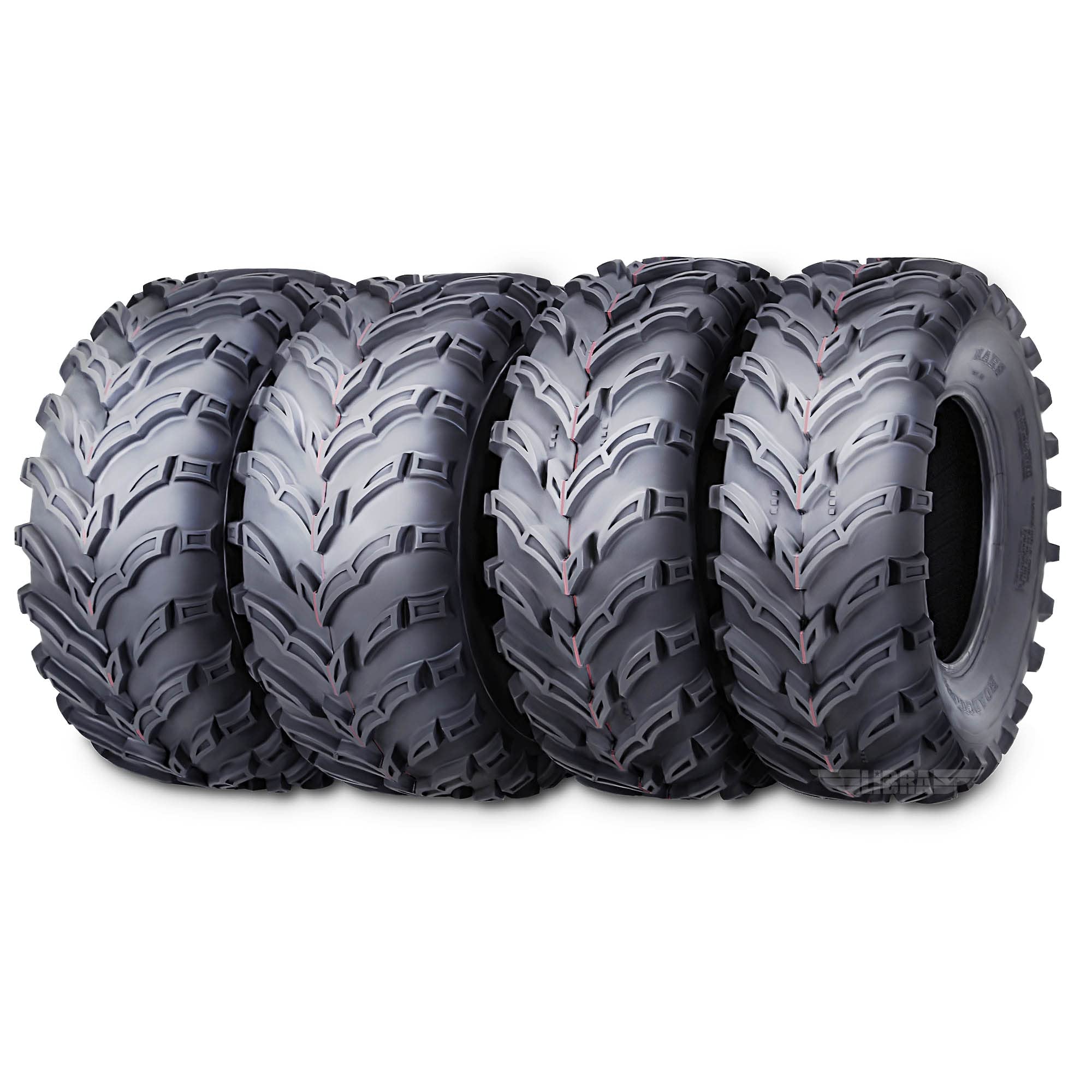 Roadguider Full Set Atv Utv Tires 27X9-12 27X9X12 Front & 27X11-12 27X11X12 Rear 6Pr
