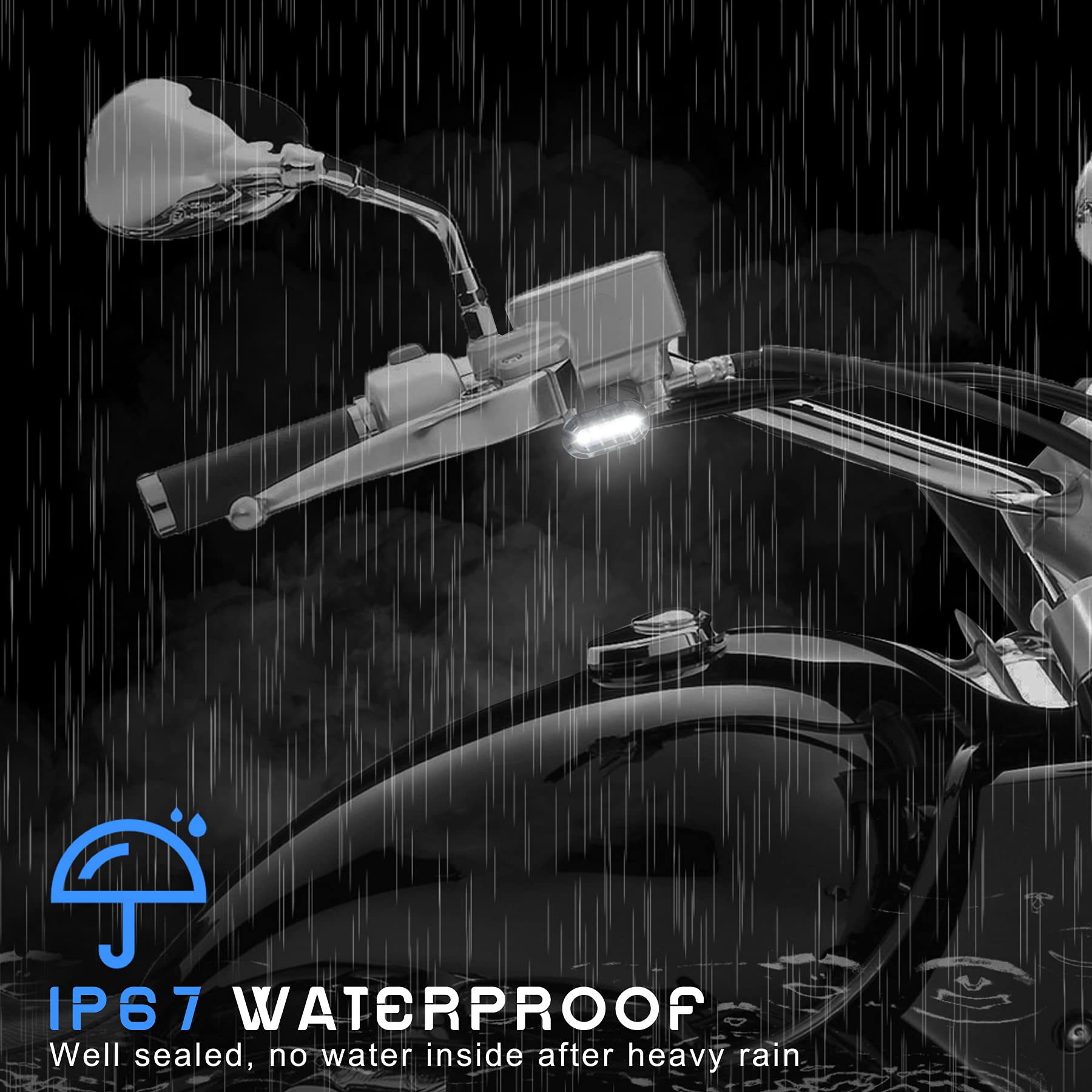 Quasco Led Motorcycle Turn Signals Switchback Mini Blinkers Handlebar Marker Light Compatible With Harley Sportster 1200 Iron 88