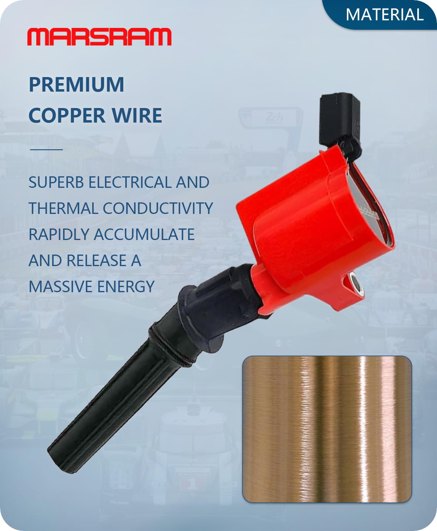 Marsram Ignition Coil Pack Dg508 For 2000 2001 2002 2003 2004 2005 2006 2007 2008 2009 2010 2011 Ford F150 F250 E150 E350 Lincol