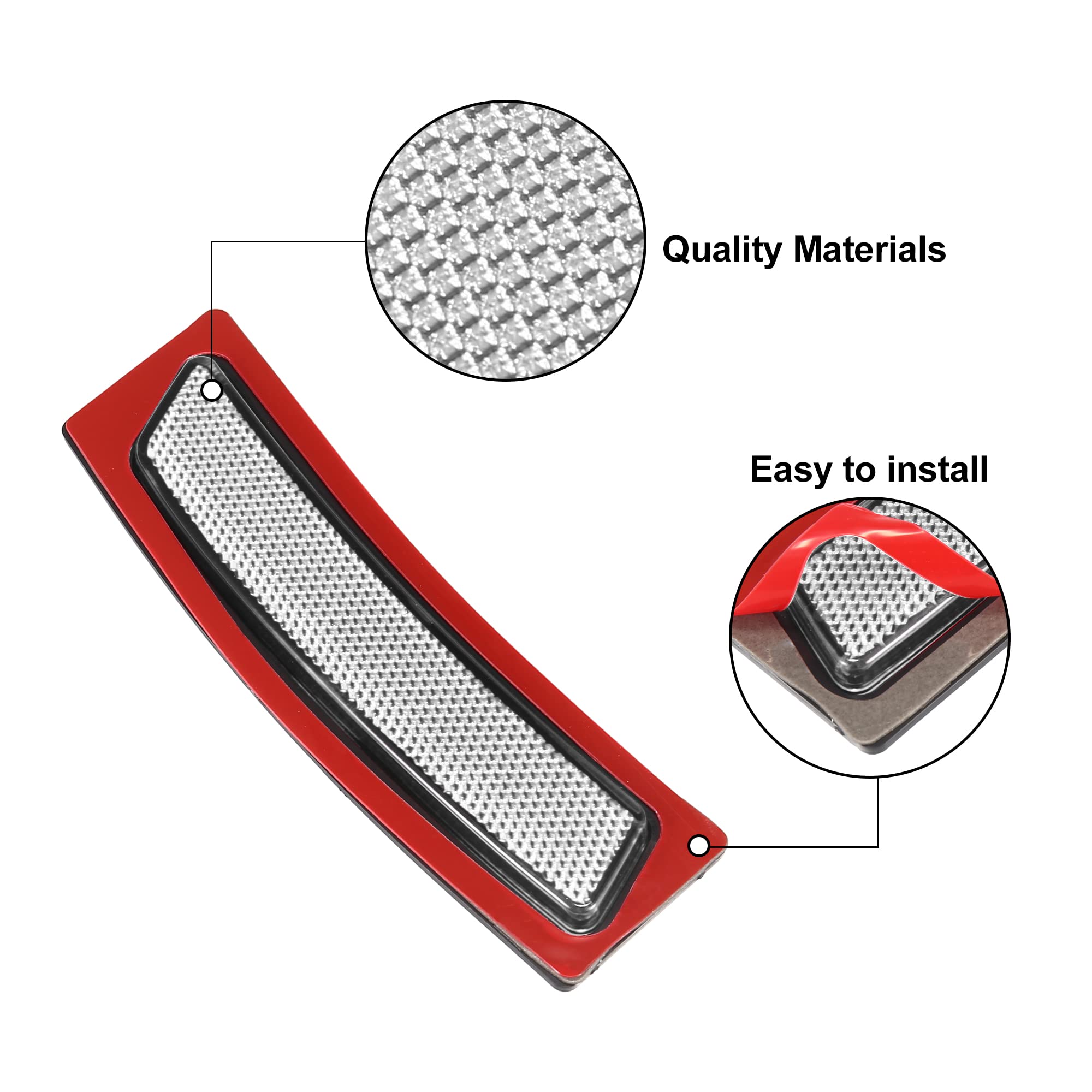 X AUTOHAUX Pair 63147295541 63147295542 Front Bumper Reflector Side Marker for BMW F30 F31 LCI 3 Series 320i M Sport 2016-2018 R