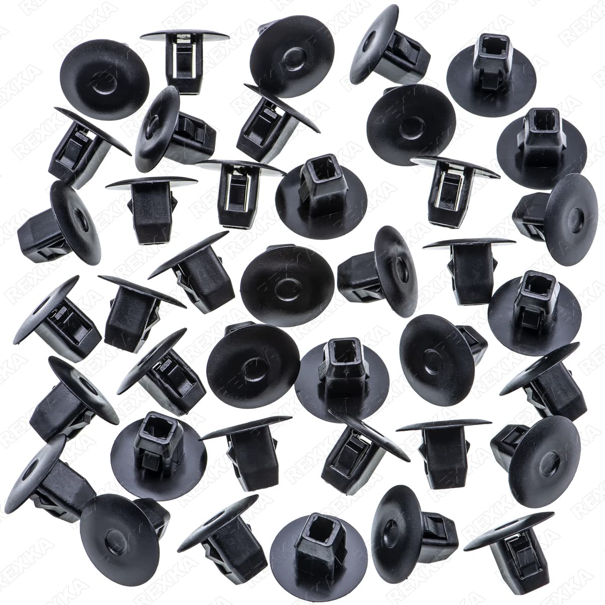 Rexka 40Pcs Fender Liner Mud Guard Retainer Clip Grommet Retainer 90682-Sea-003 Compatible With Honda Acura Accord Civic Cr-V Fit Odyssey Cr-Z Ilx Mdx Rdx Tl