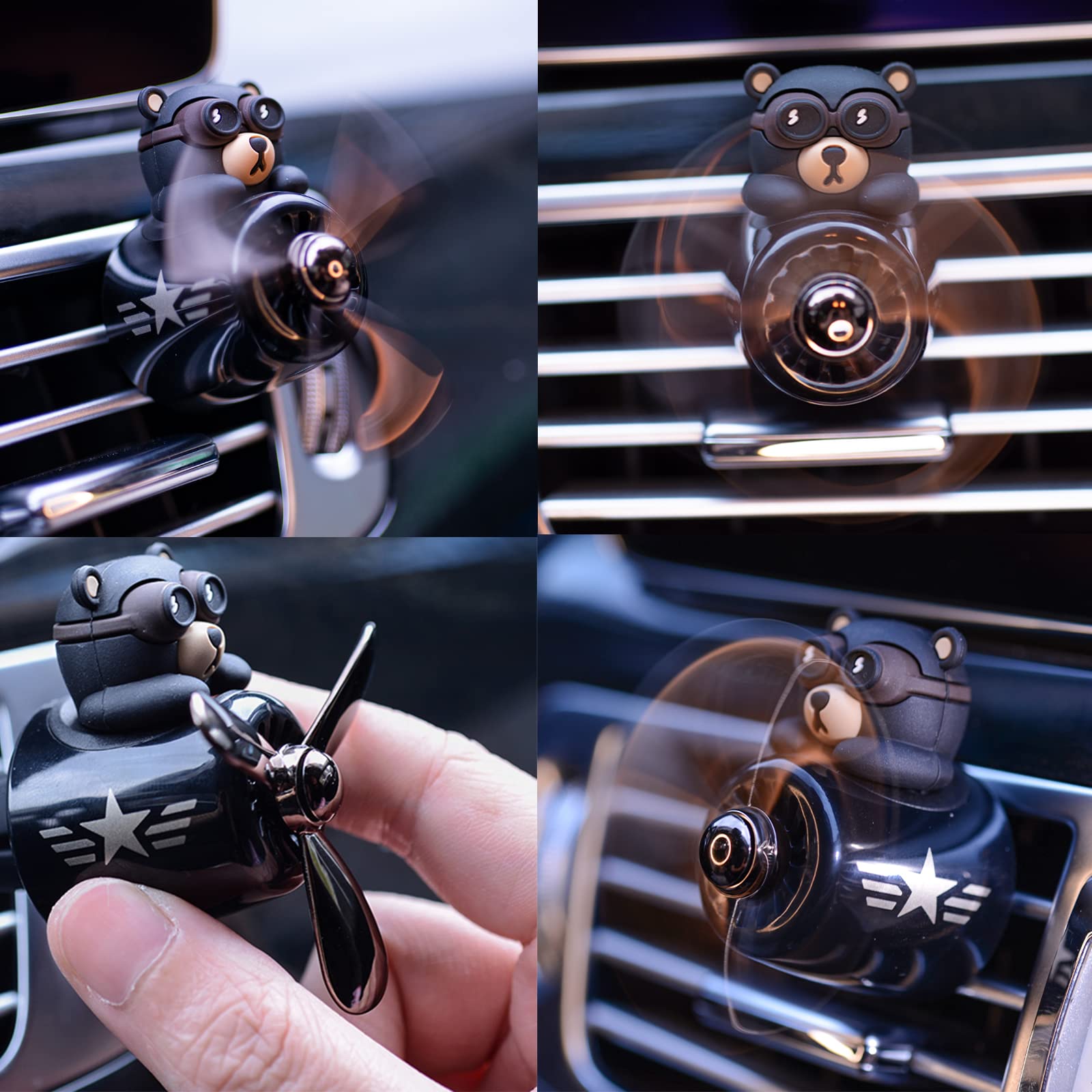 Cacacece Car Air Fresheners Cute Cat Pilot Automotive Air Outlet Creative Car Perfume Fragrance Automotive Decoration Air Freshe