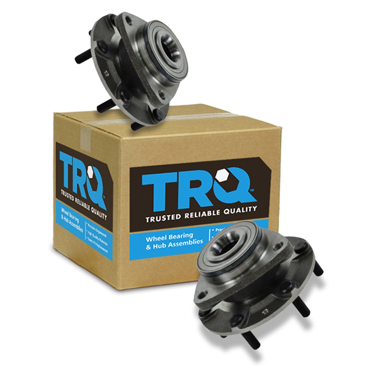 Trq Front Wheel Hub Bearings Assembly Set Compatible With 2007-2008 Hyundai Entourage 2006-2014 Kia Sedona