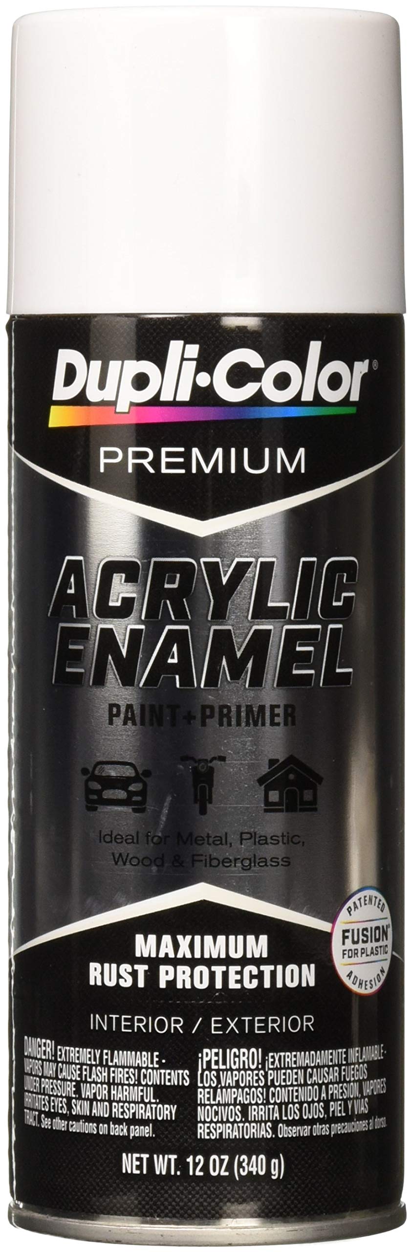 Dupli-Color Epae110 Premium Acrylic Enamel Spray Paint - Gloss White - 12 Oz. Aerosol Can