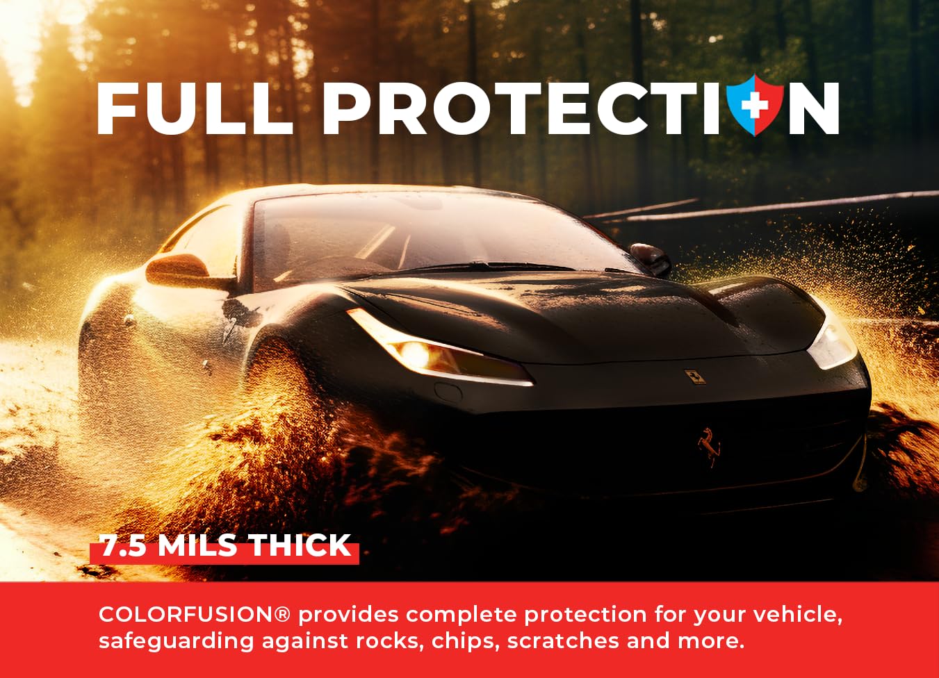 Colorfusion Ppf By Vvivid, Gloss Piano Black Dry Apply Ppf Vinyl Car Wrap Roll 6Ft X 5Ft