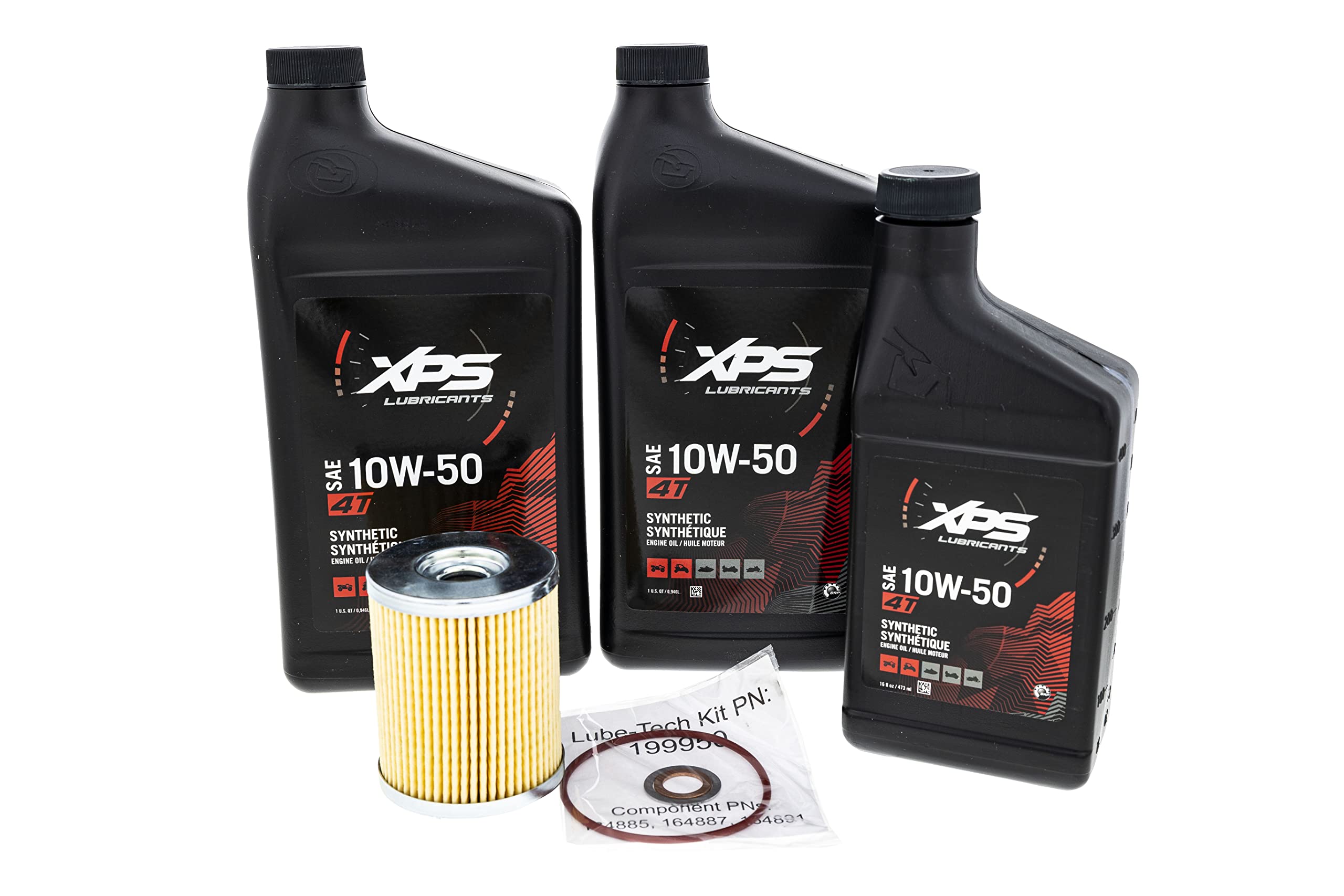 Can-Am Oem 4T 10W-50 Synthetic Blend Oil Change Kit, 779252, 9779252