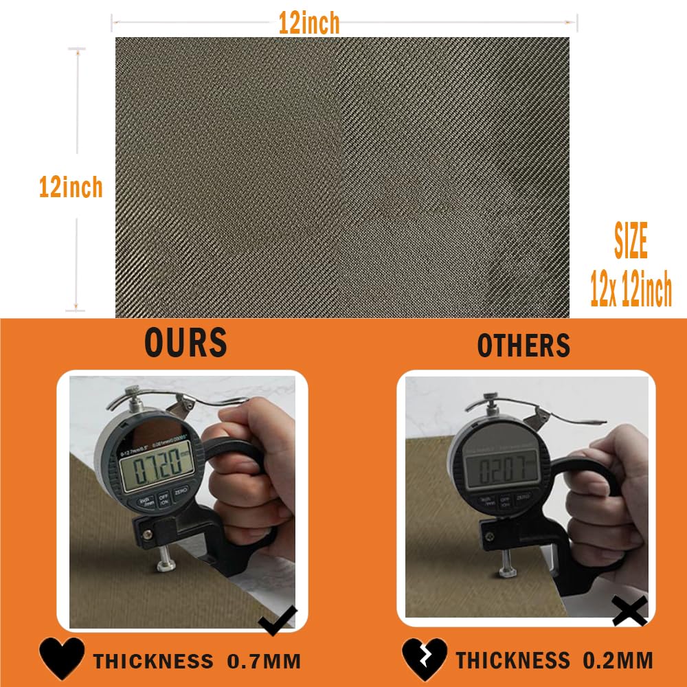 Degeoberlin Titanium Adhesive Backed Exhaust Heat Shield Tape For Wall Behind Grill 2500 Degrees High Temp Protection Material T